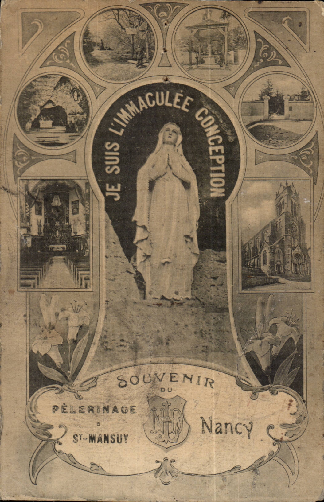 Nancy CPA Souvenir du pelerinage a St Mansuy Immaculee Conception