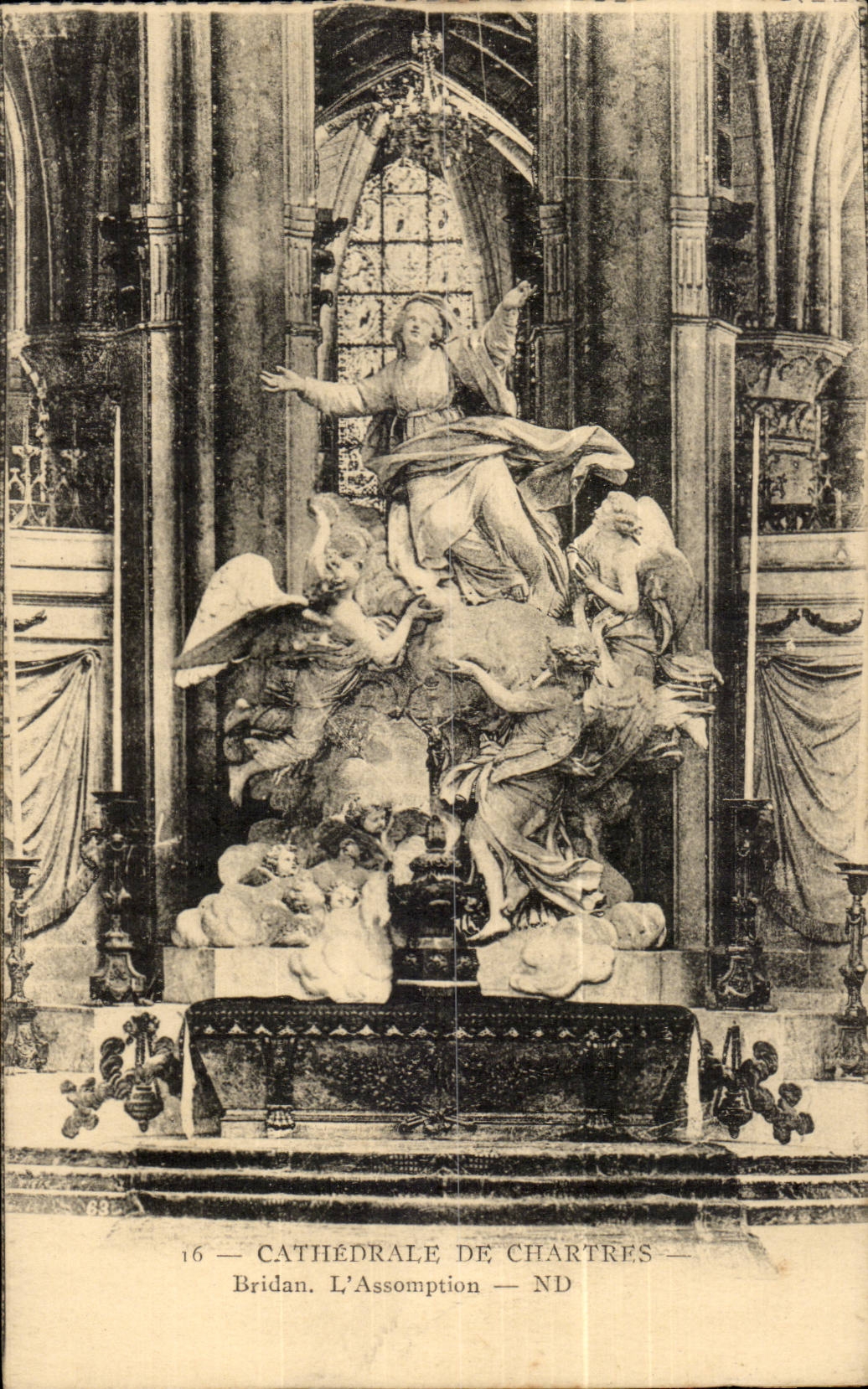 CPA Cathedral of Chartres Bridan the assumption