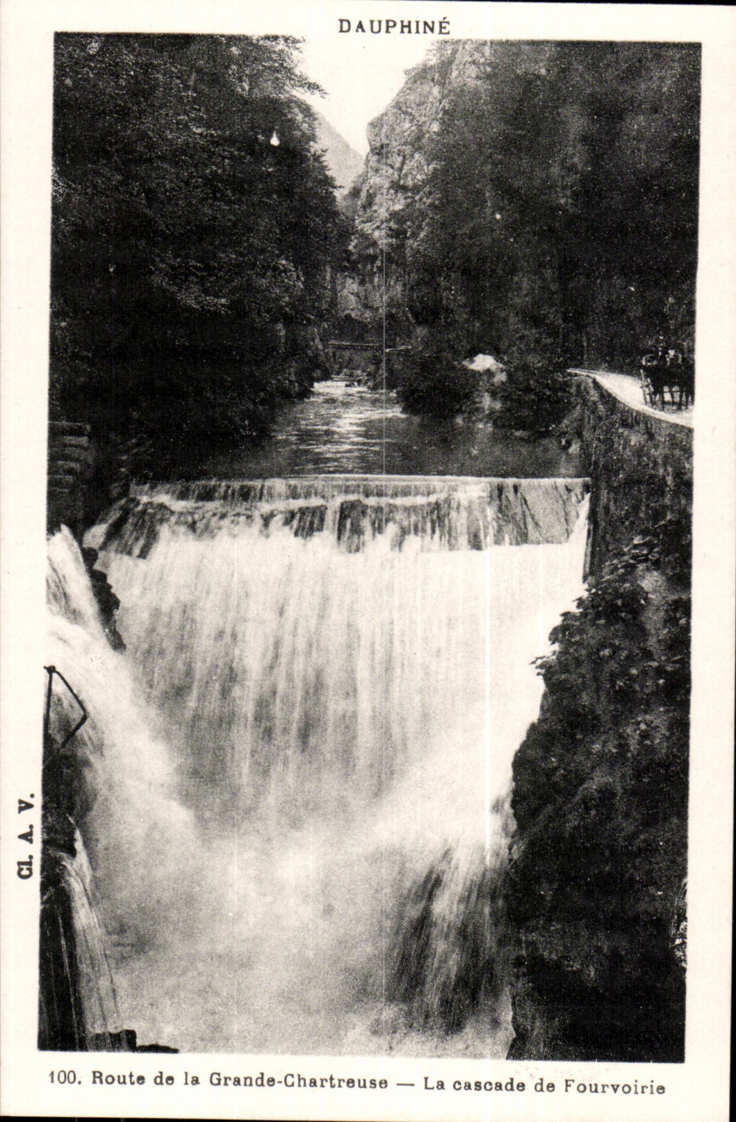 Dauphine CPA Road of the large chartreuse cascade of Fourvoirie