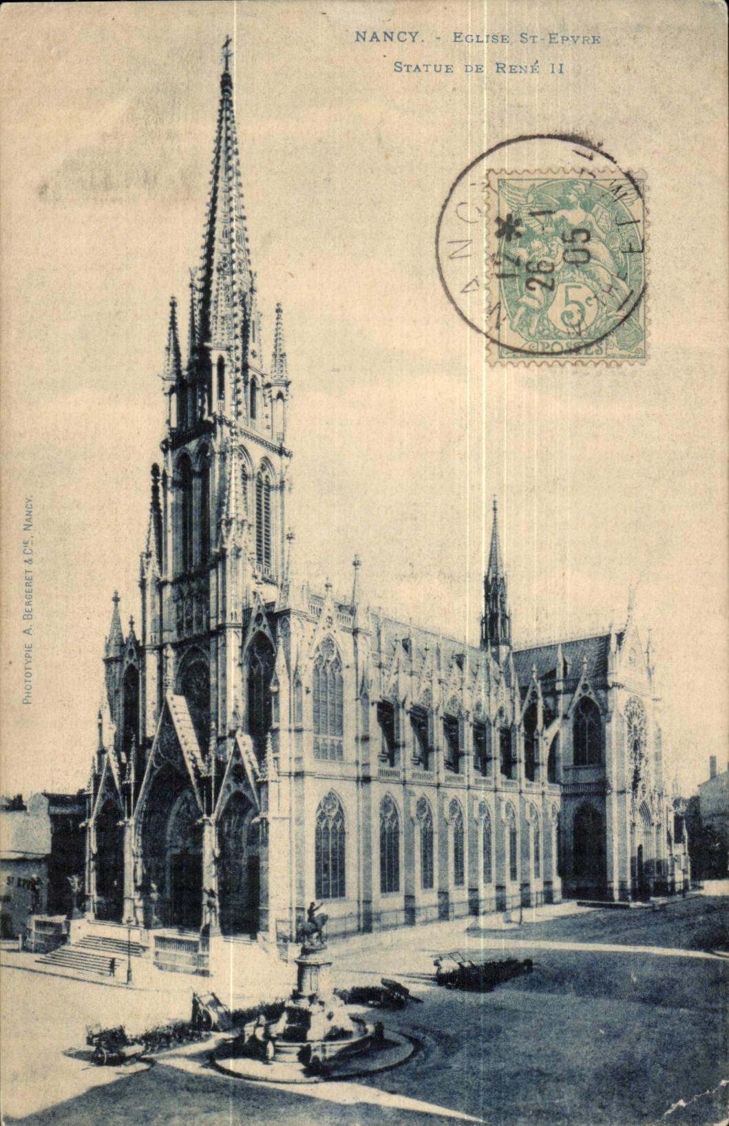 Nancy CPA Eglise St Epure Statue de Rene II