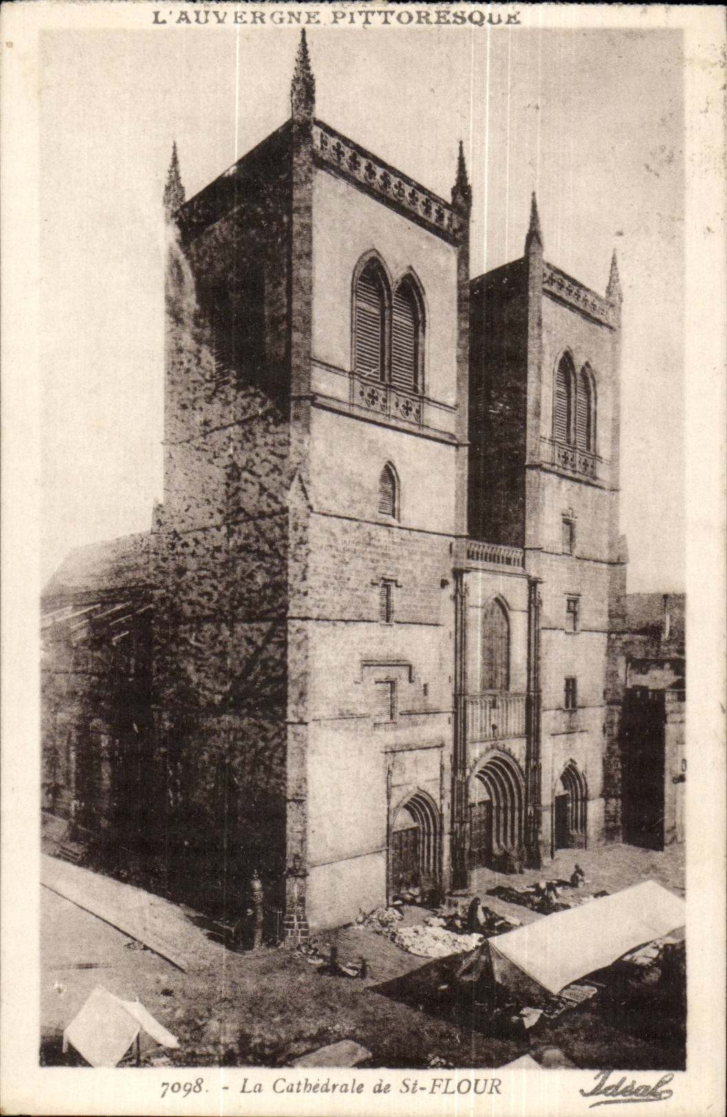 Auvergne CPA CA the cathedral of St Flour