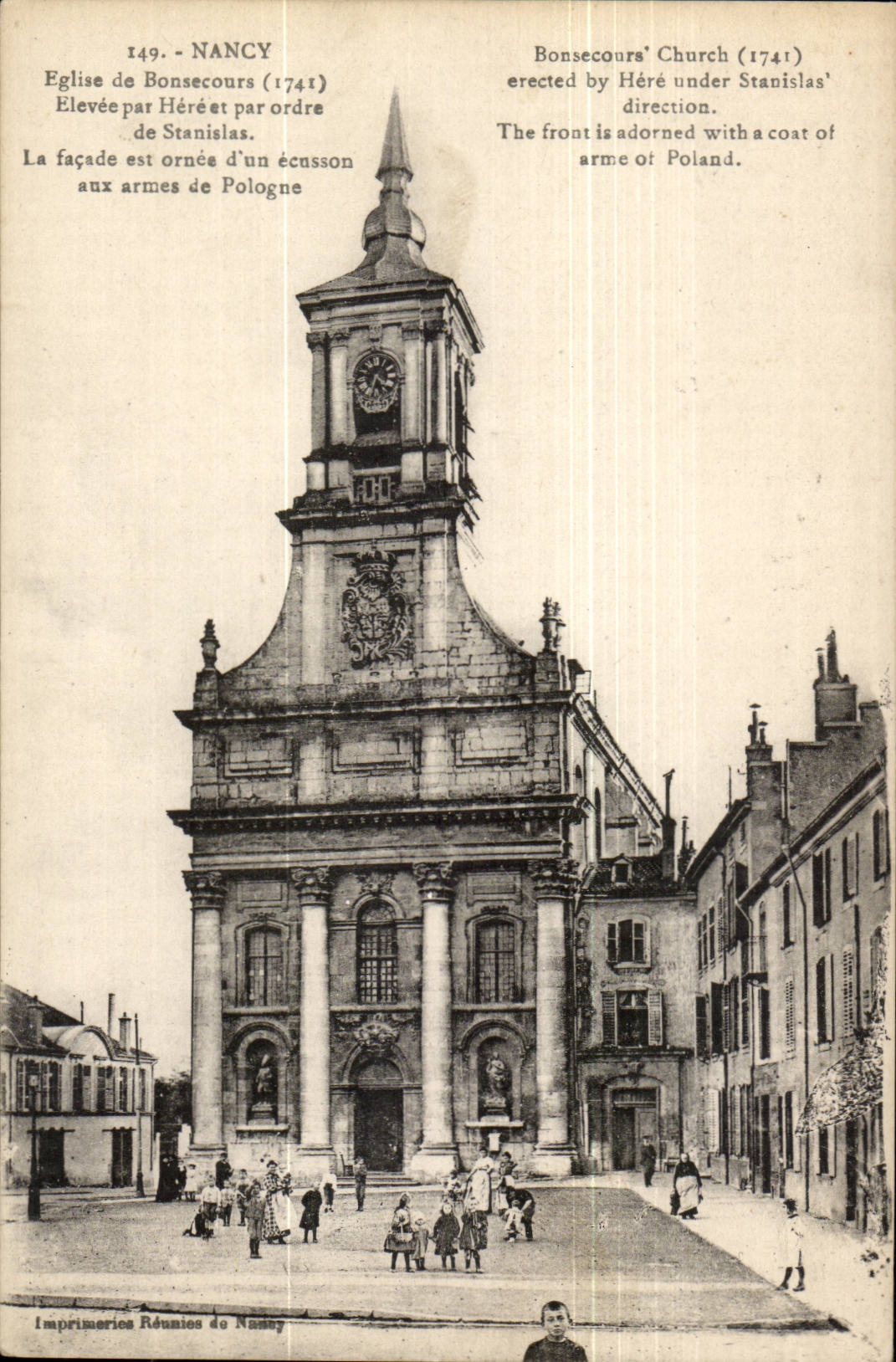 Nancy CPA Eglise de Bonsecours elevee par Here et par ordre de Stanislas