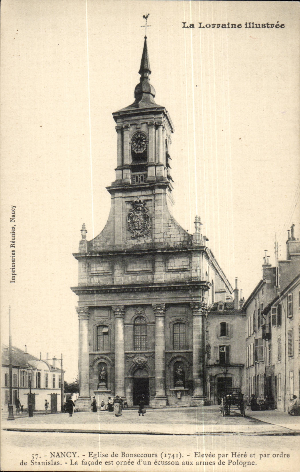 Kirche Lothringen-CPA Nancy von Bonsecours Elvee durch jungen Hirsch und Auftrag von Stanislas