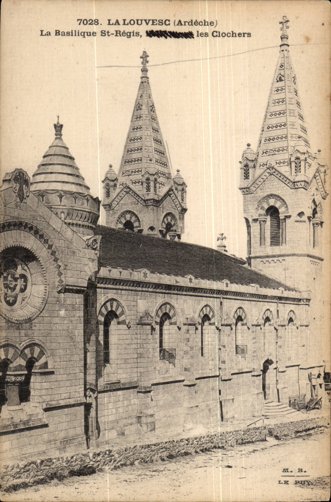 Louvesc CPA the basilica St Governed bell-towers