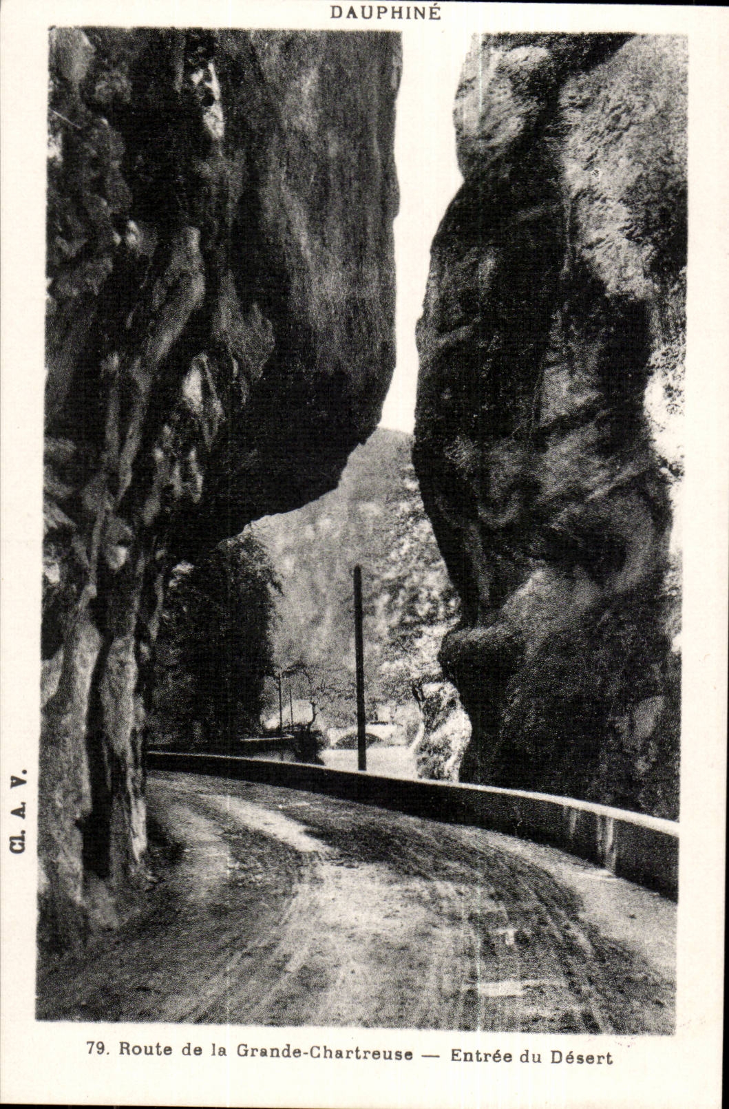 CPA Road of large chartreuse Entrance of the desert