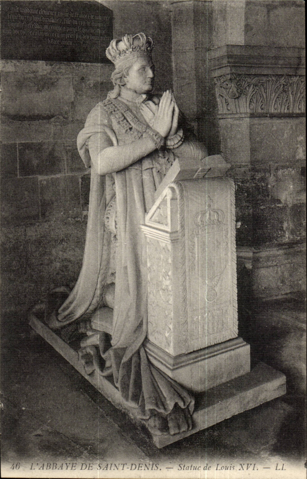 Abtei Statue der Saint-Denis CPA von Louis XVI