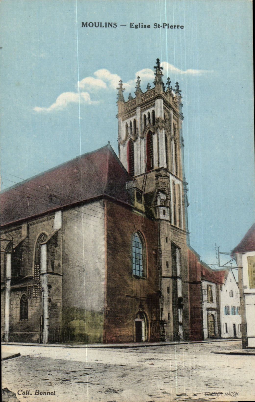 Moulins CPA Church St Pierre