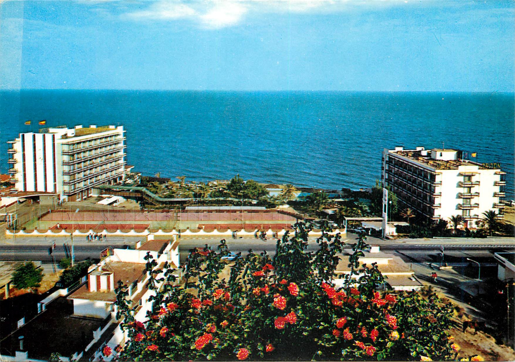 CPM Henalmadena Costa Vue aerienne Hotel Triton 