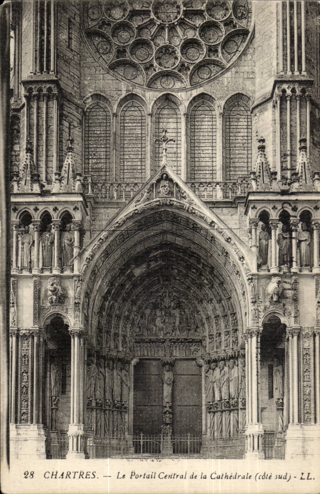 Chartres CPA the central gate of the cathedral