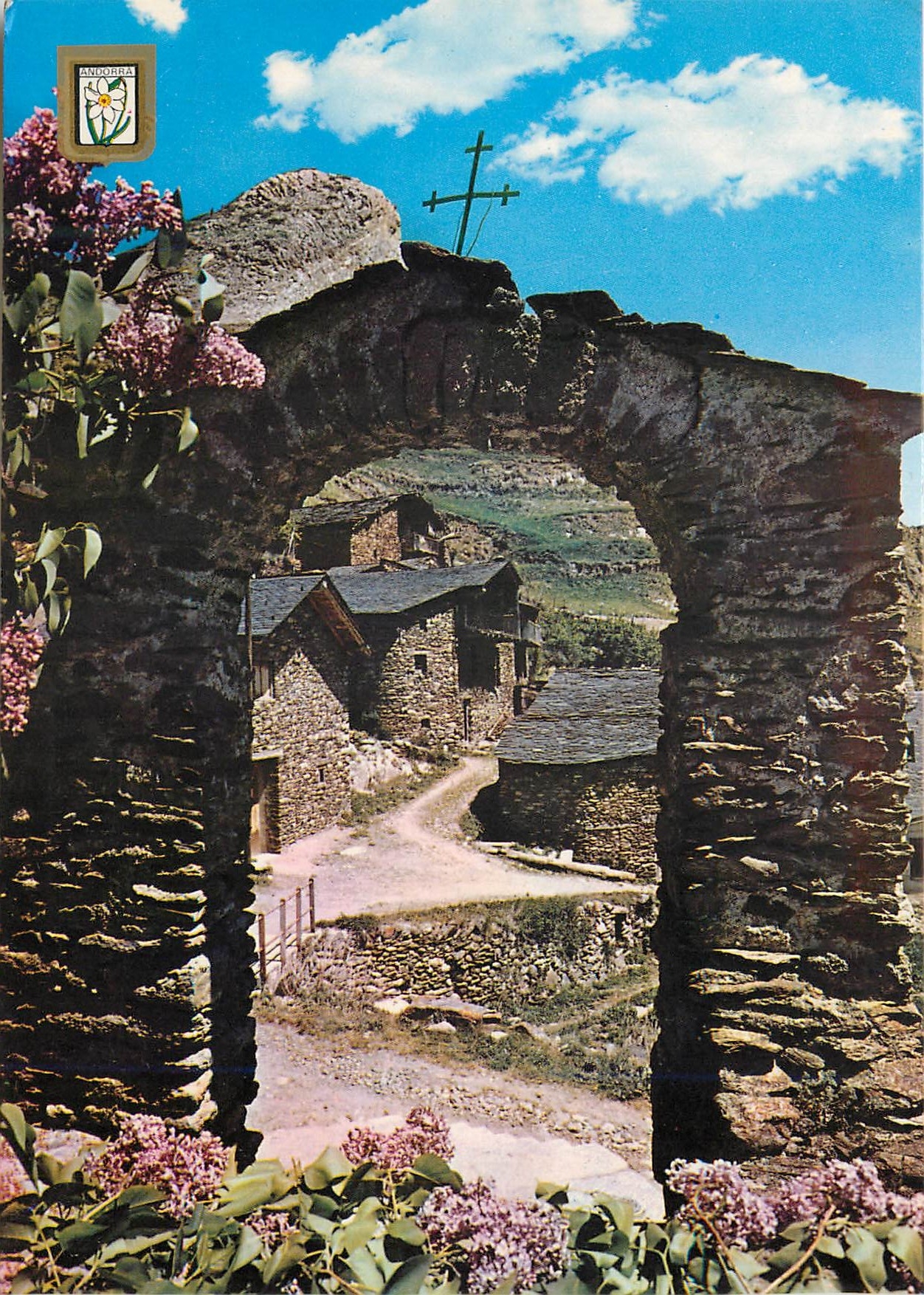 CPM Valls d Andorra Canillo Vue partielle