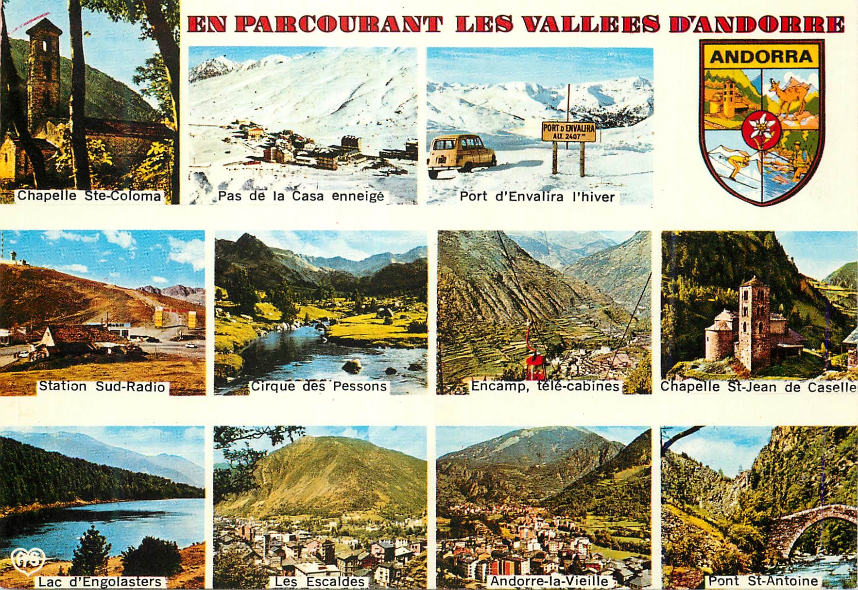 CPM Valls d Andorra Les sites les plus typiques de la Principaute 