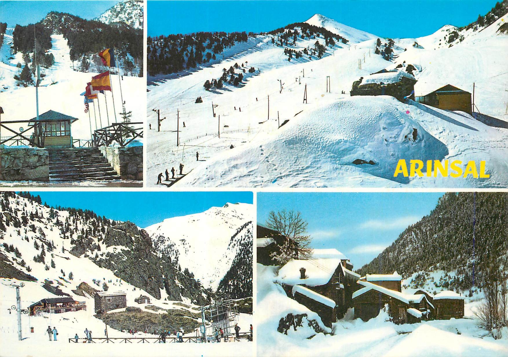 CPM Valls d Andorra Poble d Arinsal i pistes de neu