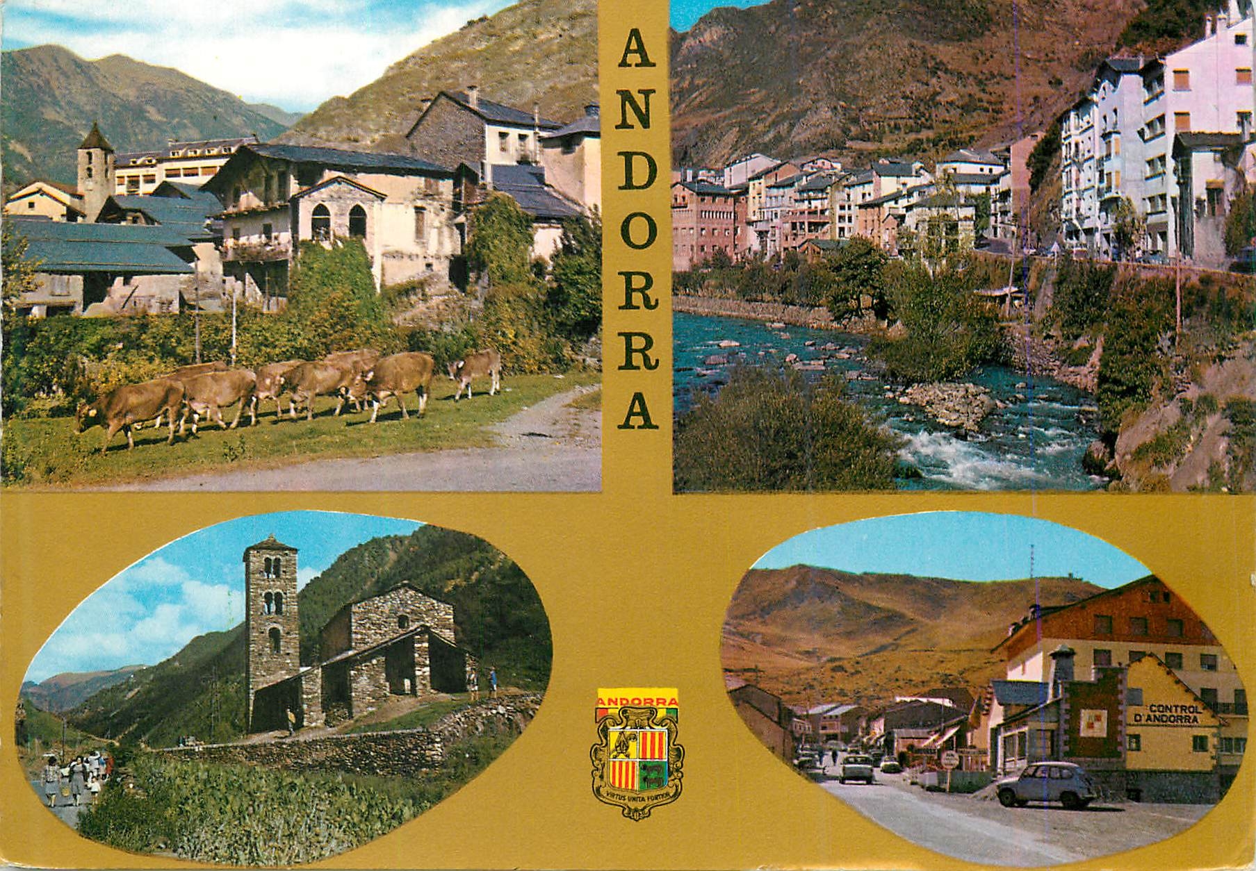 CPM Andorra Ordino Vista parcial Sant Julia Vista parcial