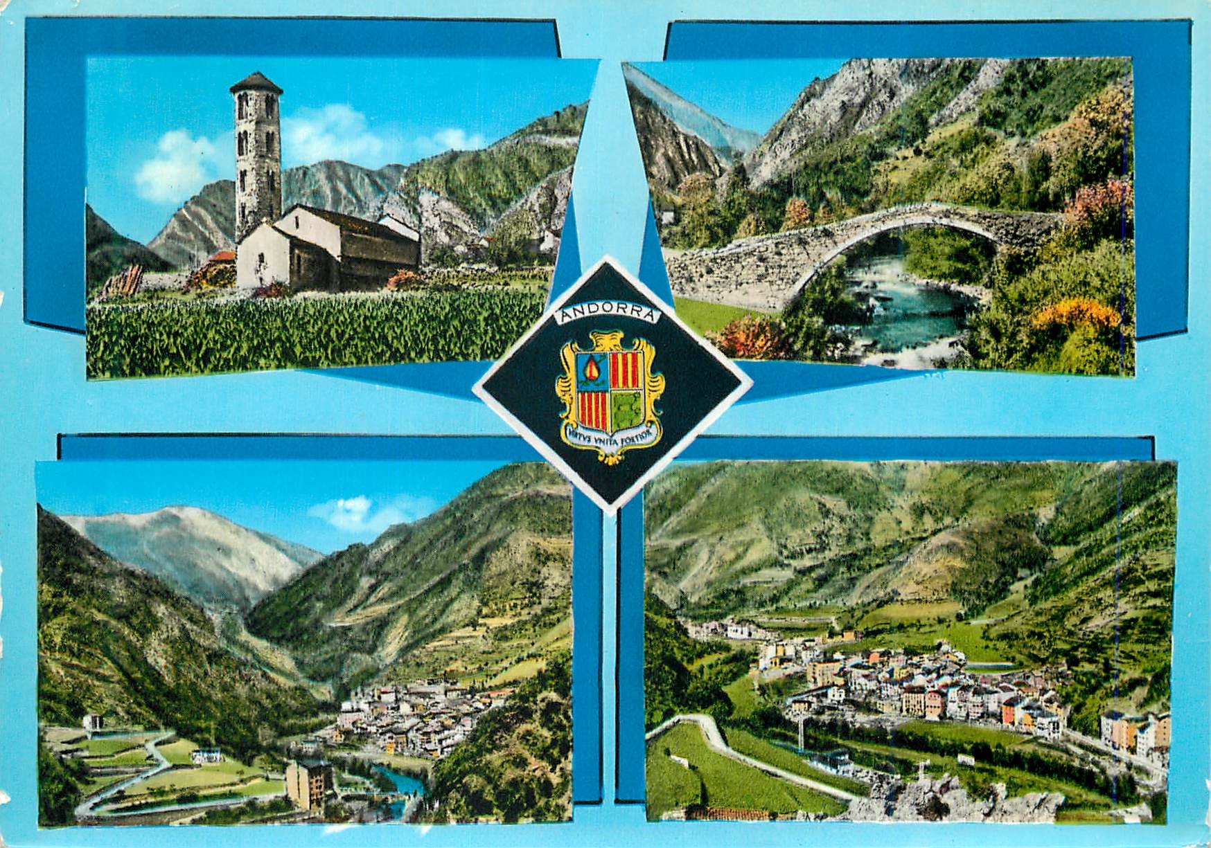 CPM En parcourant L Andorre Vues generales de Saint Julia de Loria 