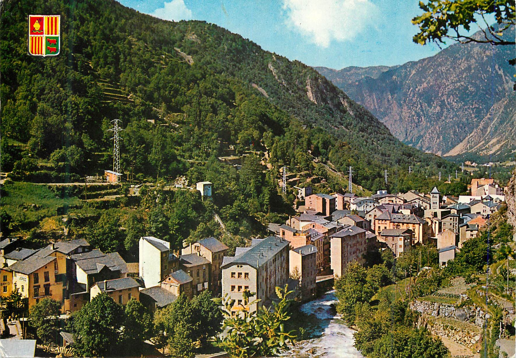 CPM Valls d Andorra Les Escaldes Vue generale