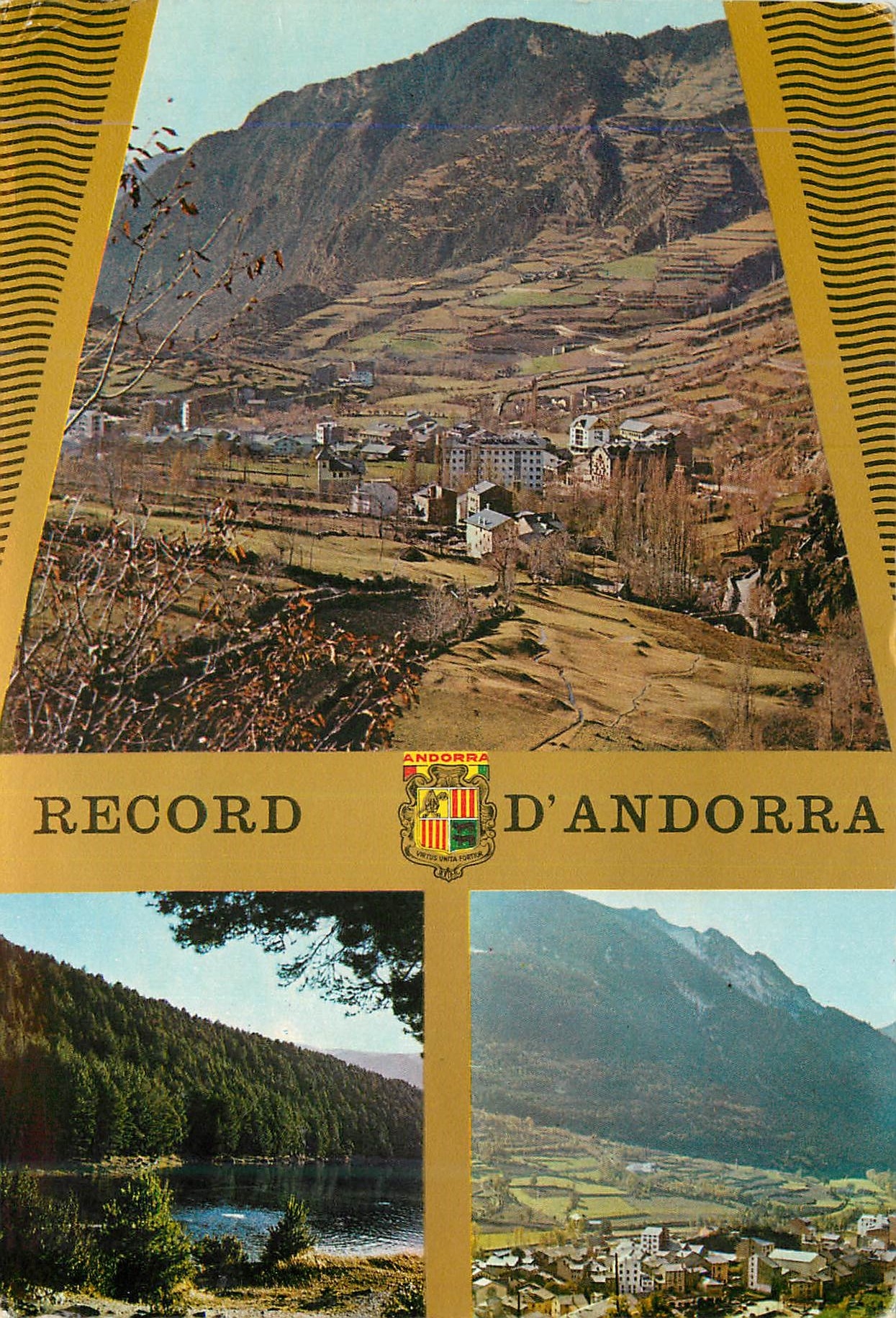 CPM Record d Andorra Encamp Llac d Engolaster