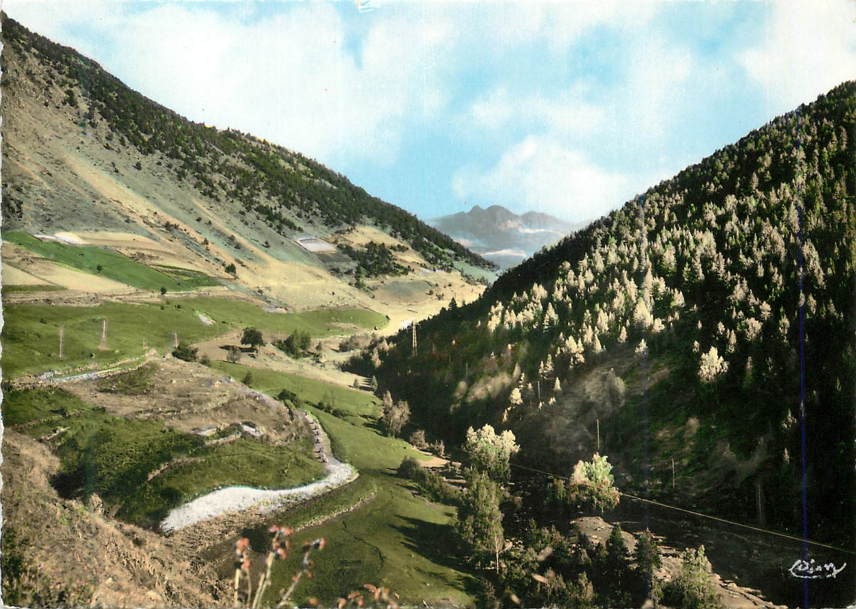 CPM Valls d Andorra Vue generale sur le versant francais