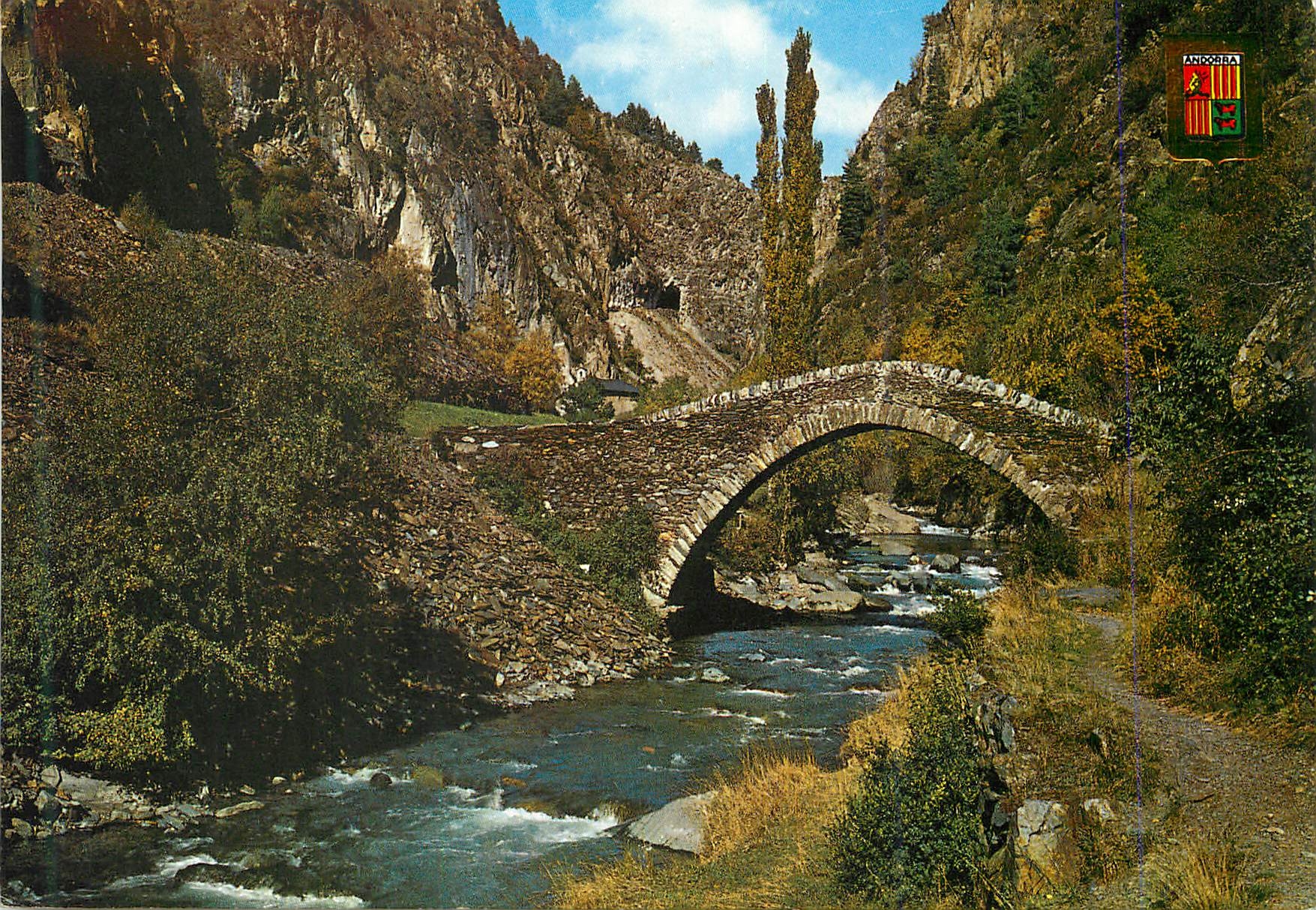 CPM Valls d Andorra Pont roman 