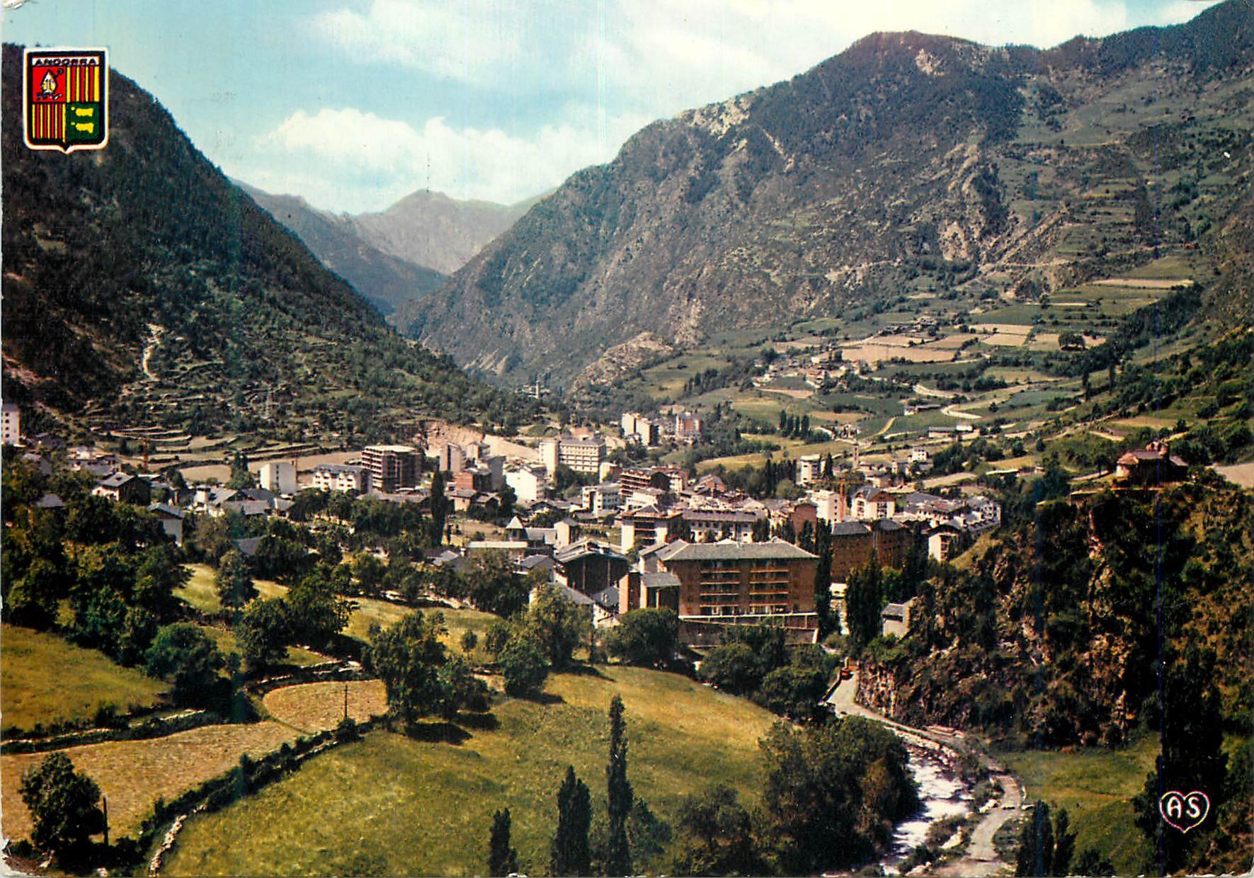 CPM Valls d Andorra Encamp Vue generale