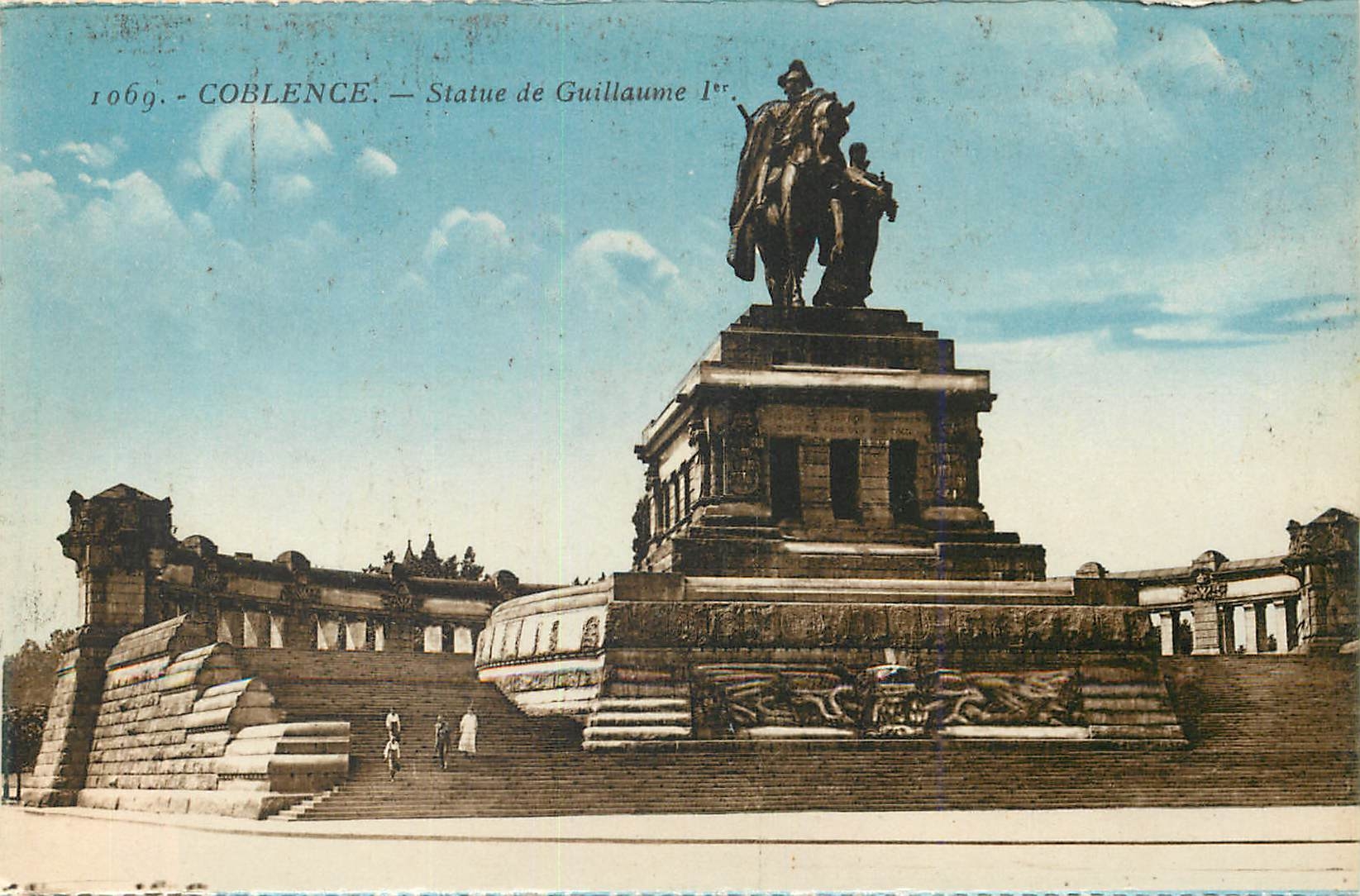 CPA Coblence Statue de Guillaume 