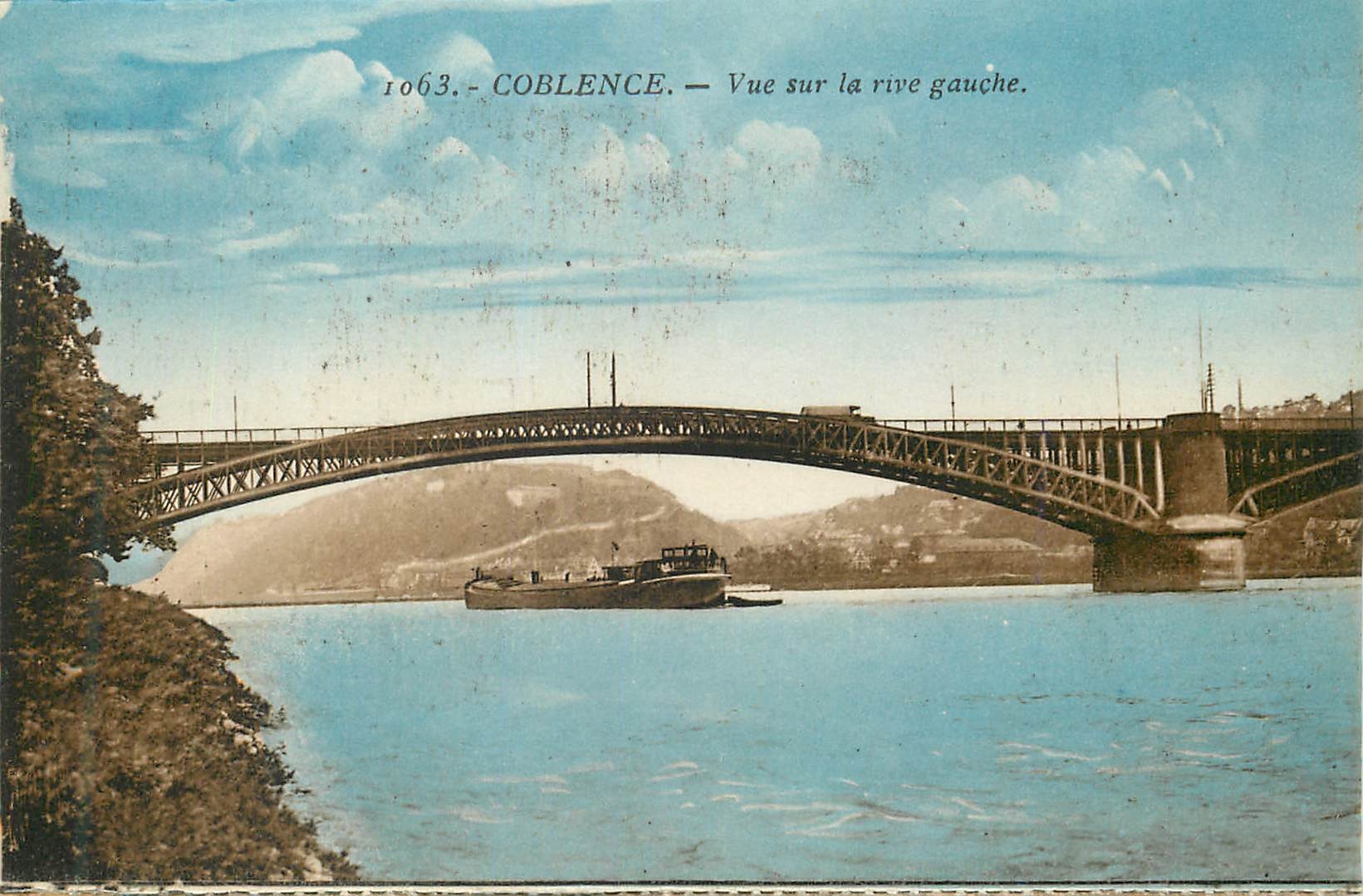 CPA Coblence Vue sur la rive gauche 
