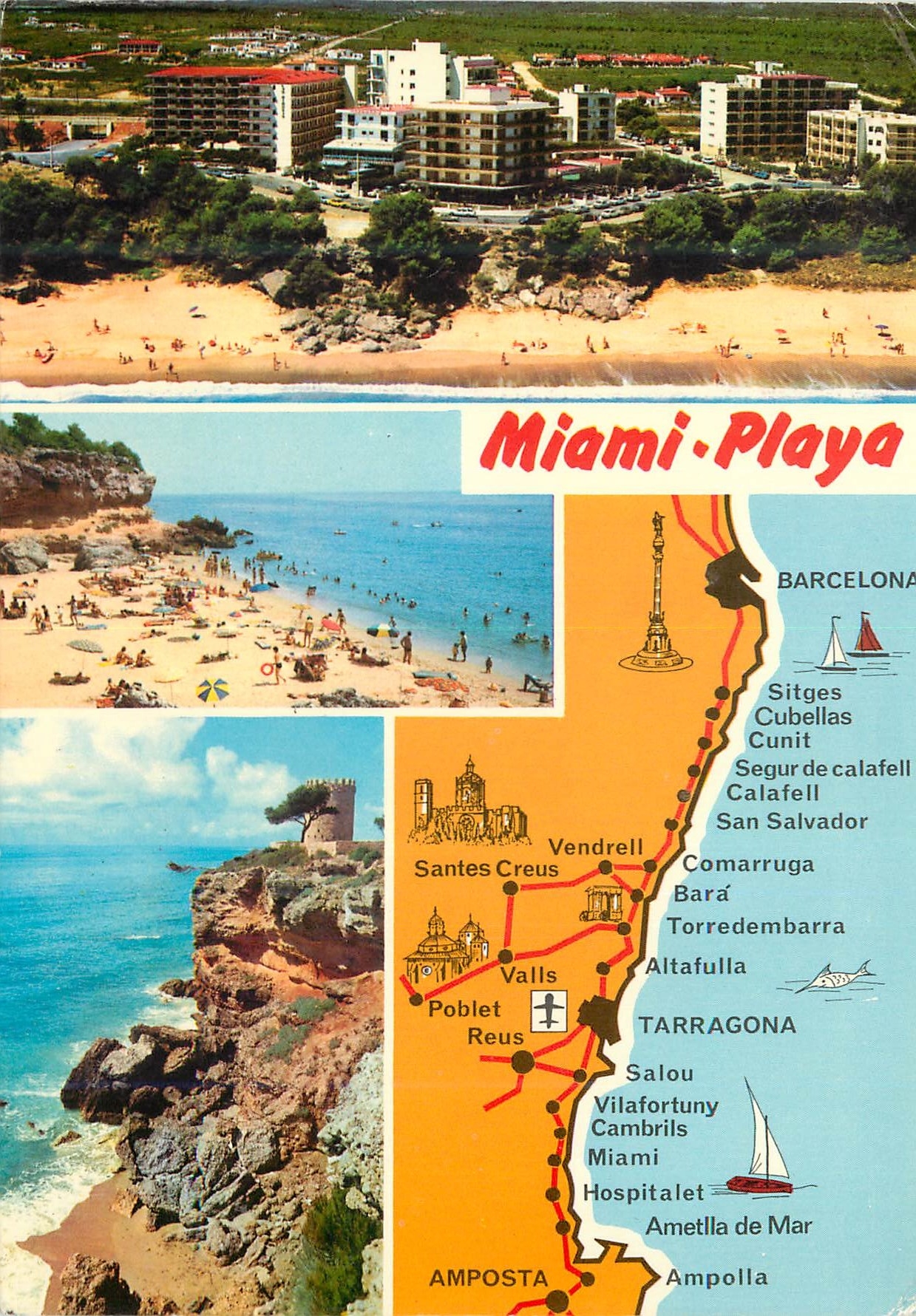 CPM Costa Dorada Tarragona Miami Playa Montroig Divers aspects de la ville 