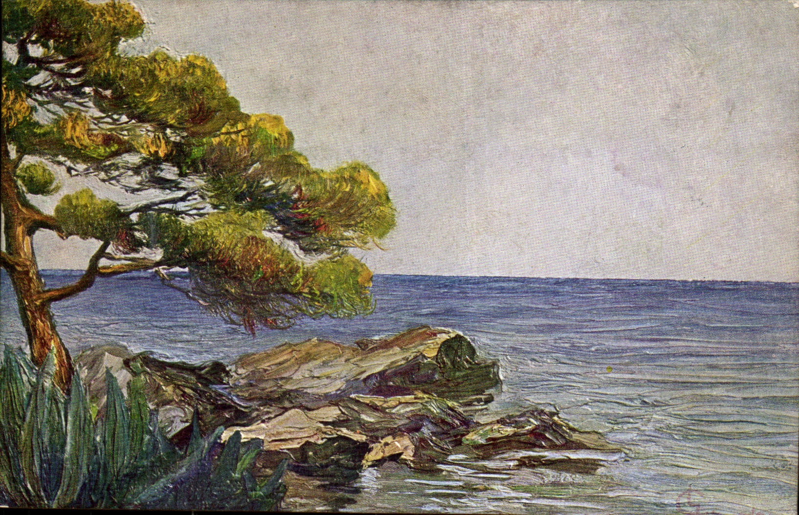 Fantasy CPA Giuseppe grondona Estate Art painting landscape