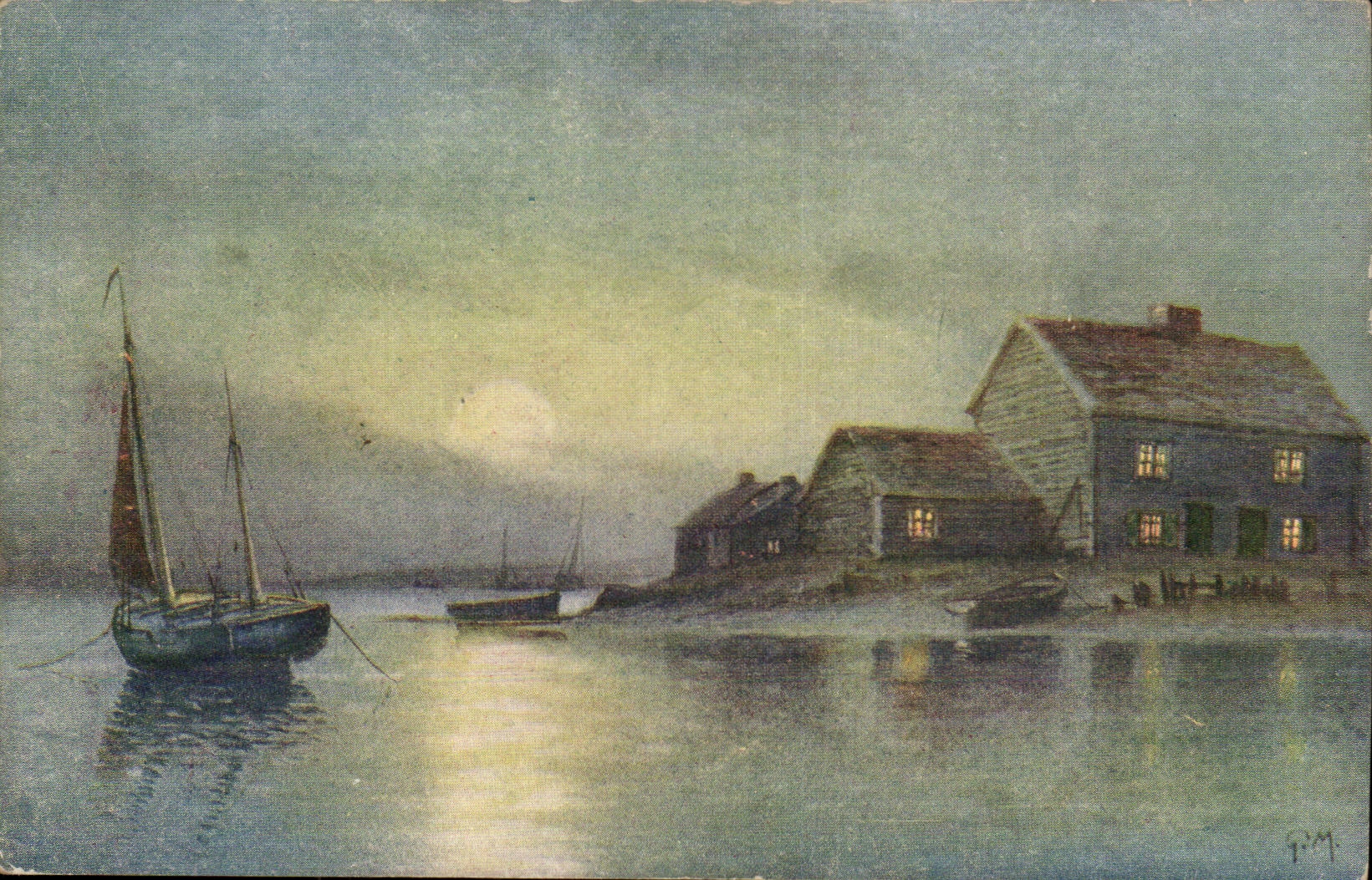 Fantasy CPA Boat Boat ship