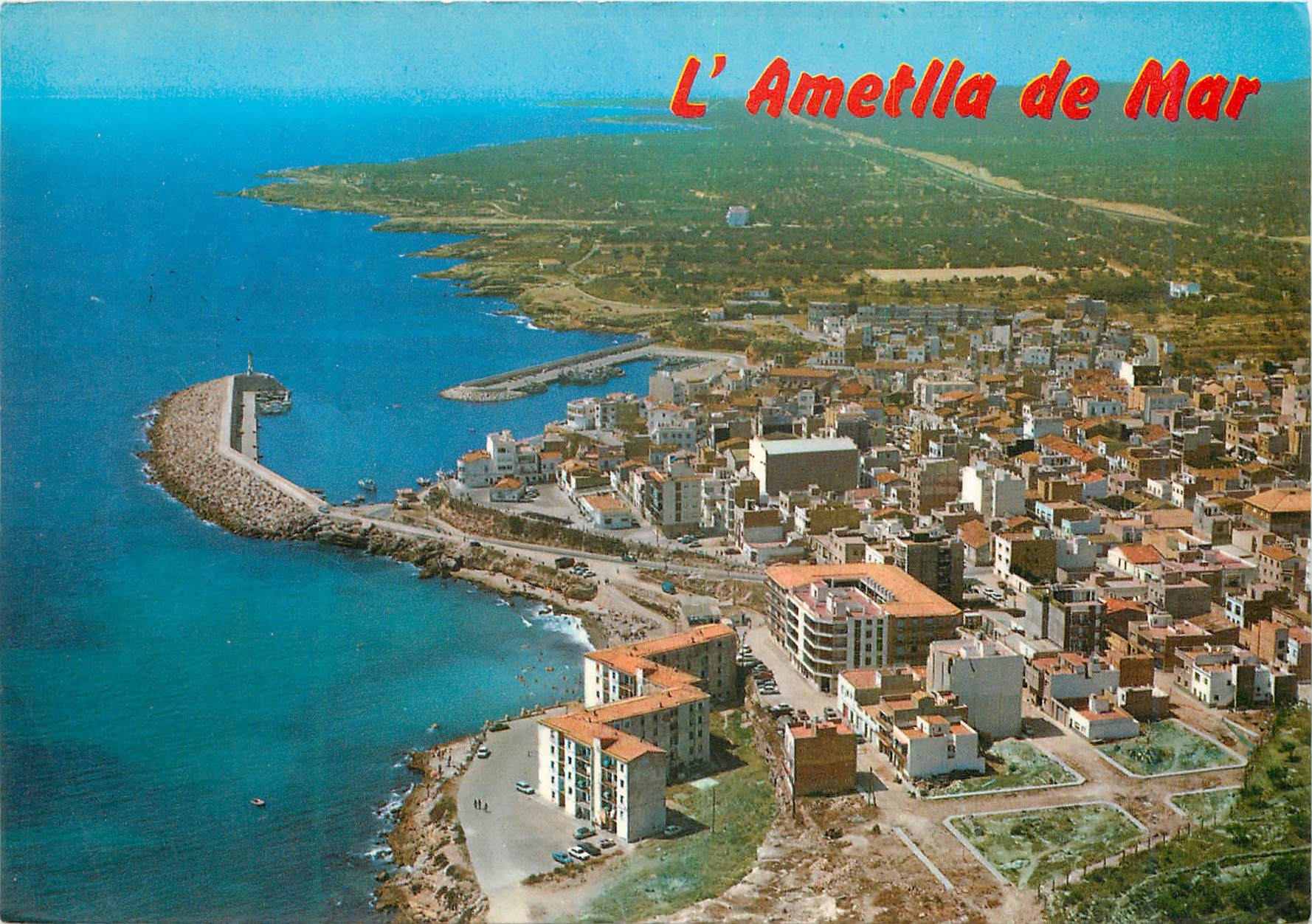CPM Costa dorada Tarragona l'ametlla de mar vue aerienne