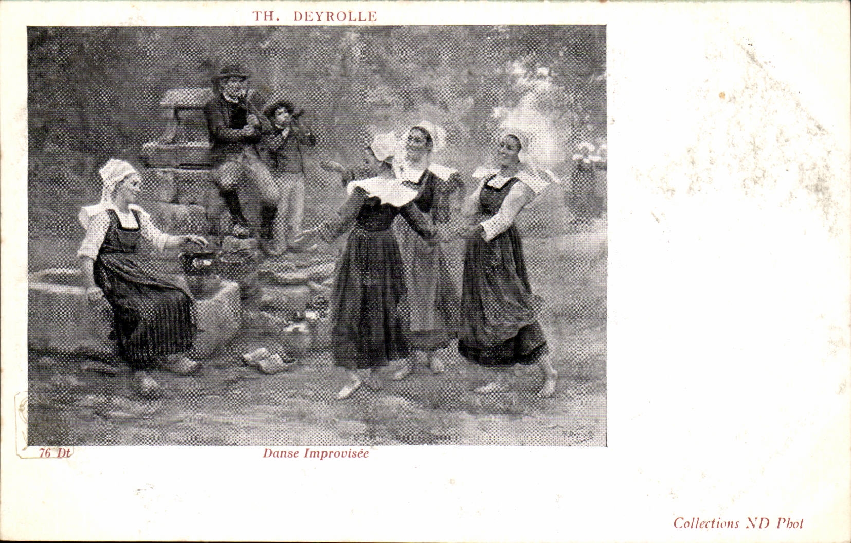 CPA TH Deyrolle Dances impromptu (folklore dances music)