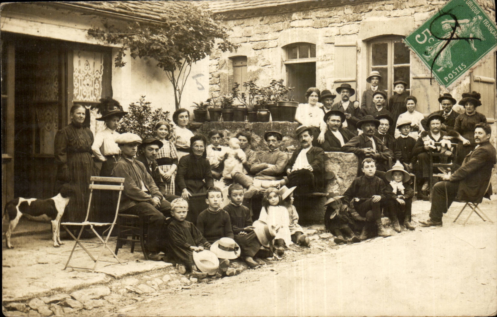 Real photo BATCH TOP Family (folklore costumes)