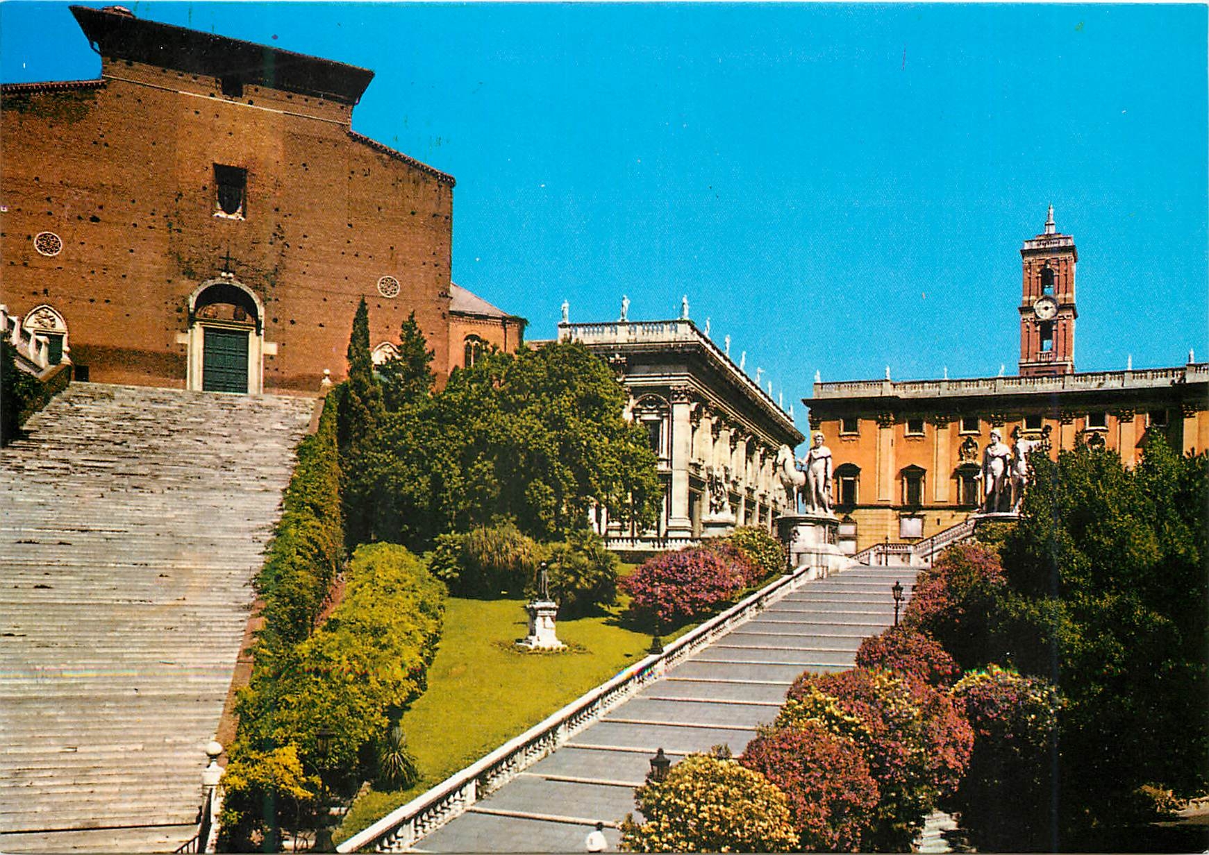 CPM Roma le capitole et eglise de sainte marie en aracoeli