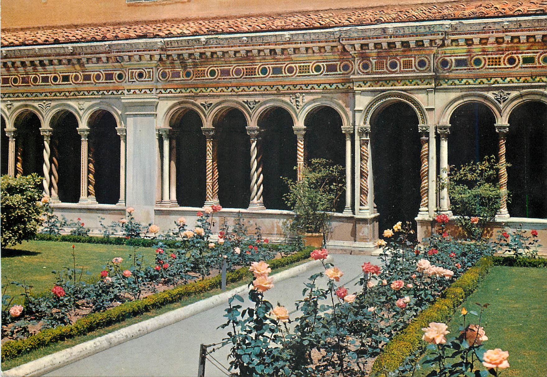 CPM Roma basilique de s paul le cloitre