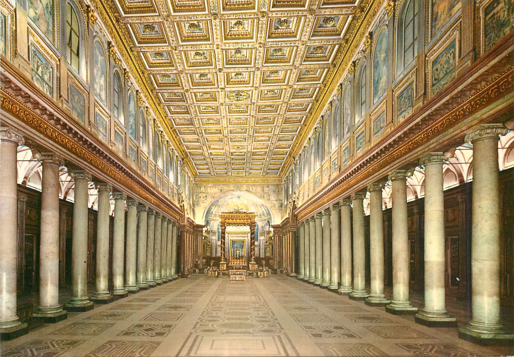 CPM Roma de s marie majeure central aisle