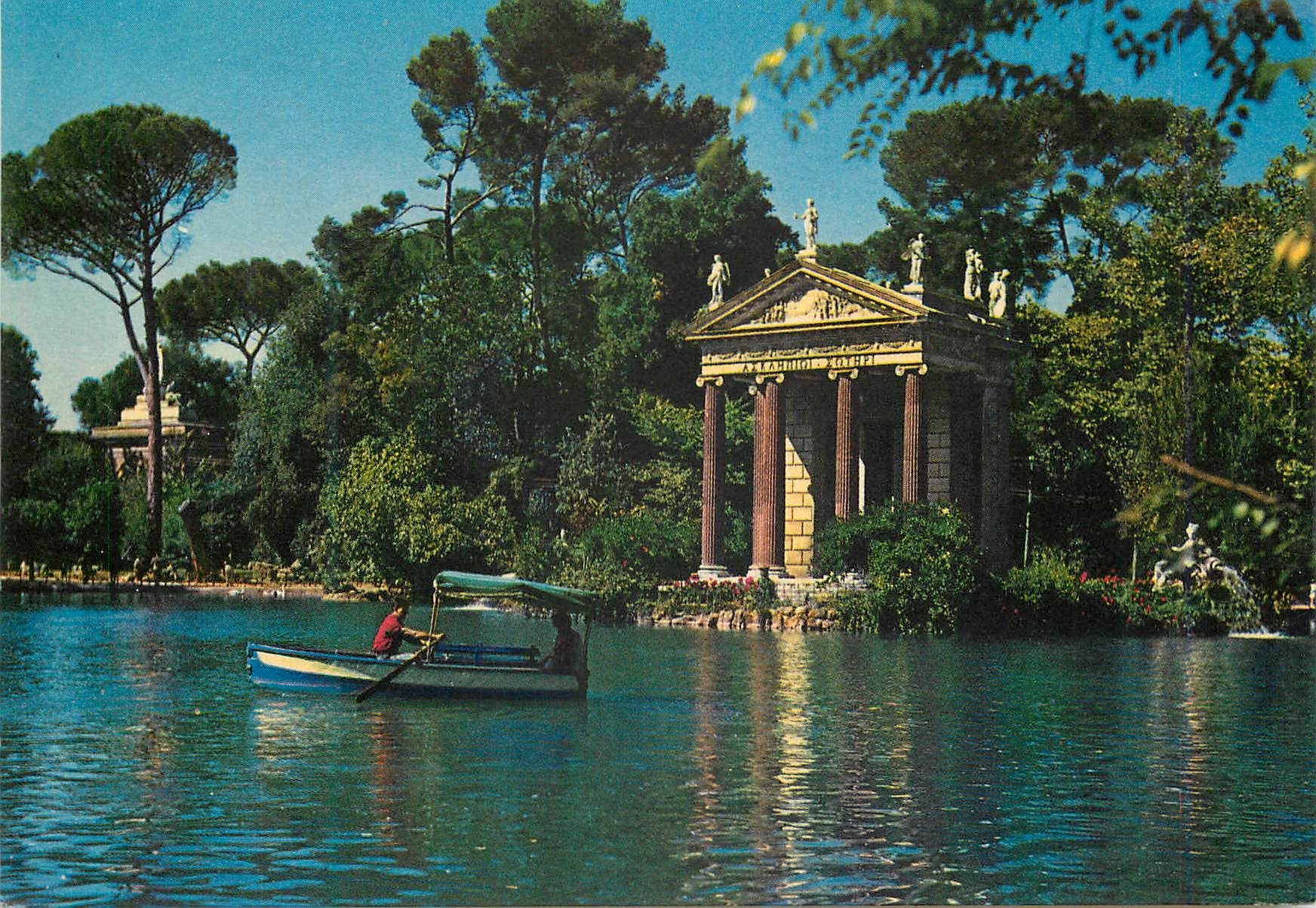 CPM Roma villa borghese le petit lac
