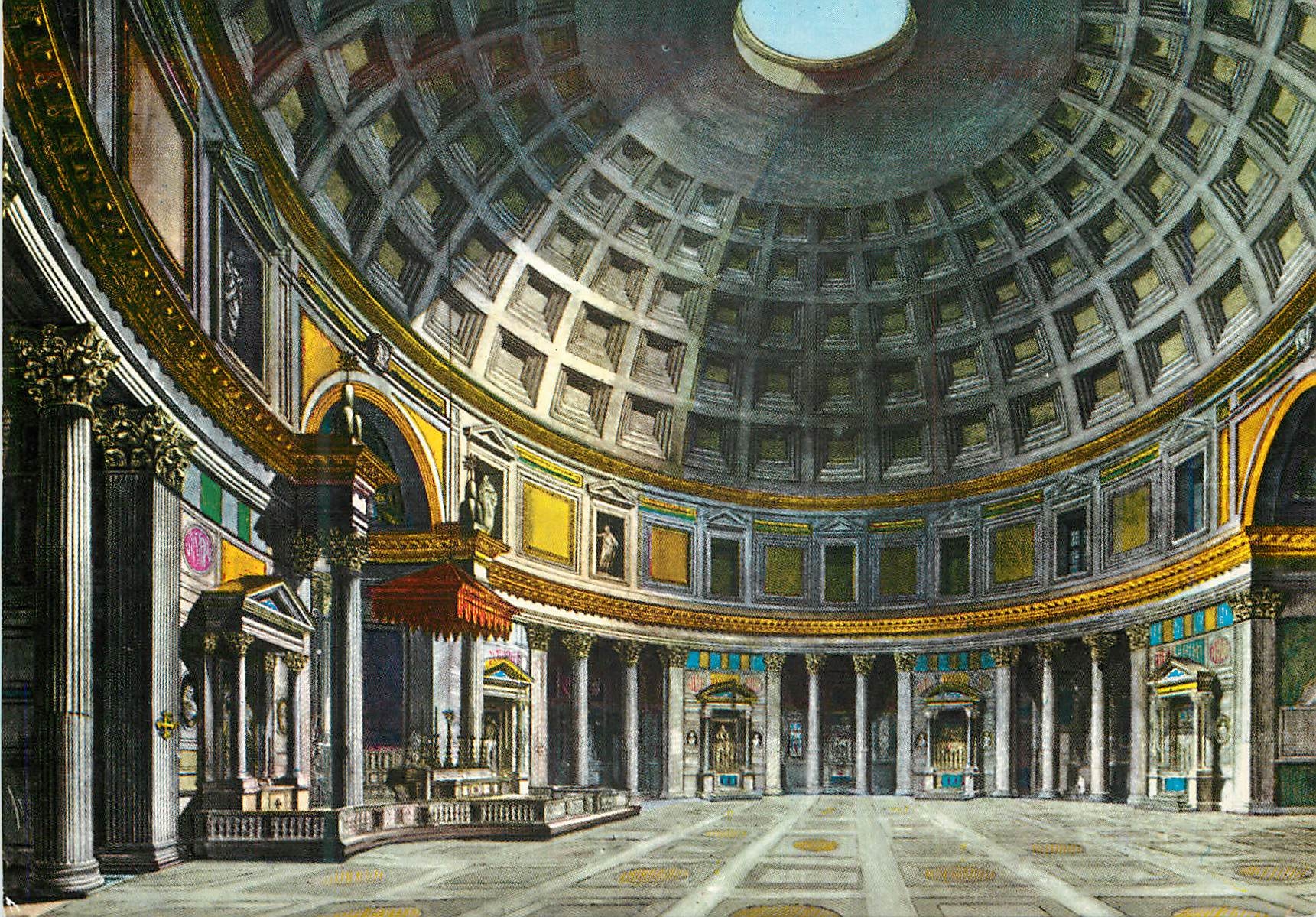 CPM Roma interieur du pantheon