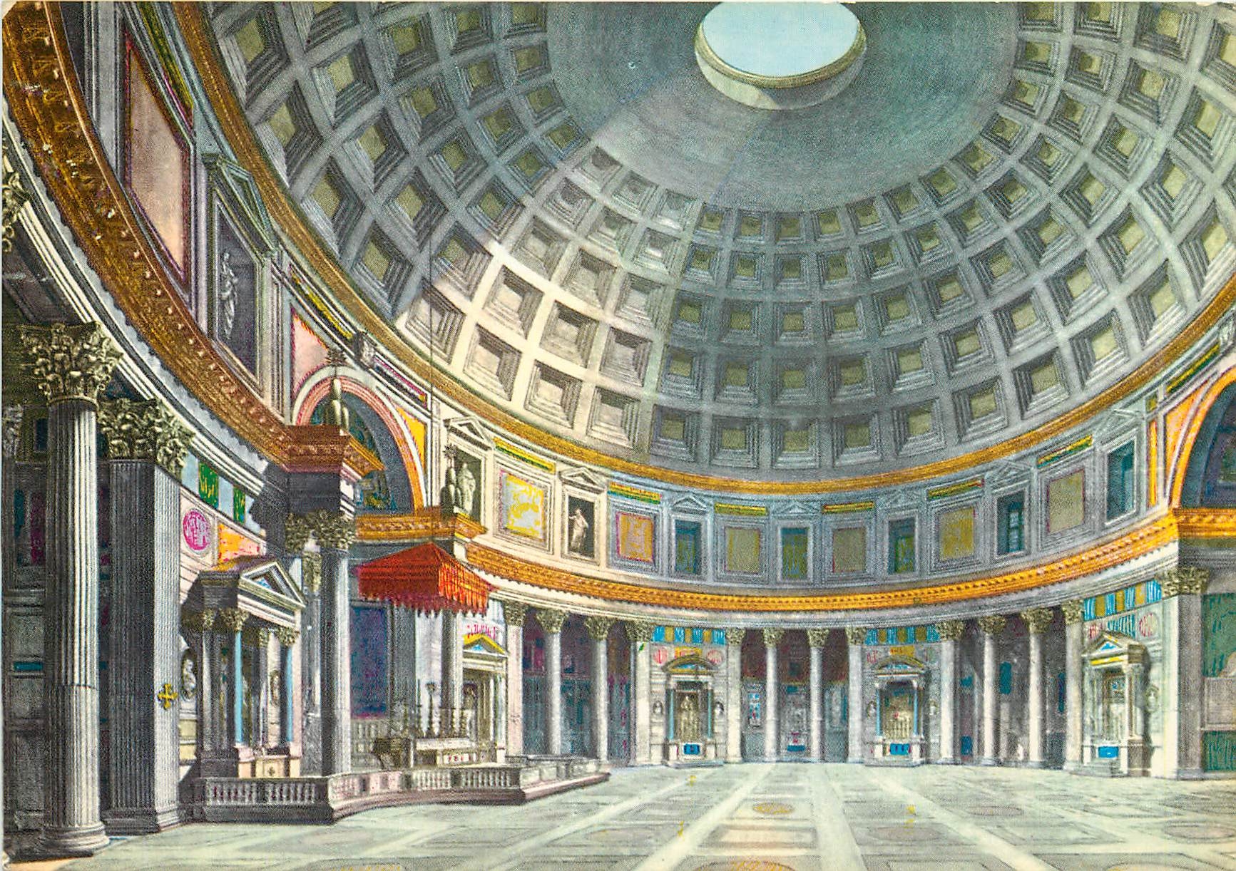 CPM Roma Interieur du Pantheon