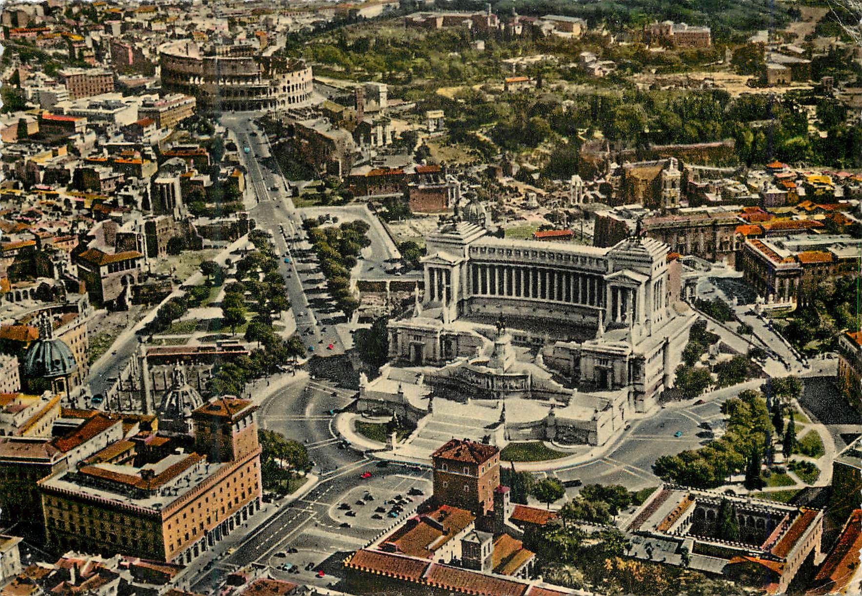 CPM Roma Vue generale prise de l'avion