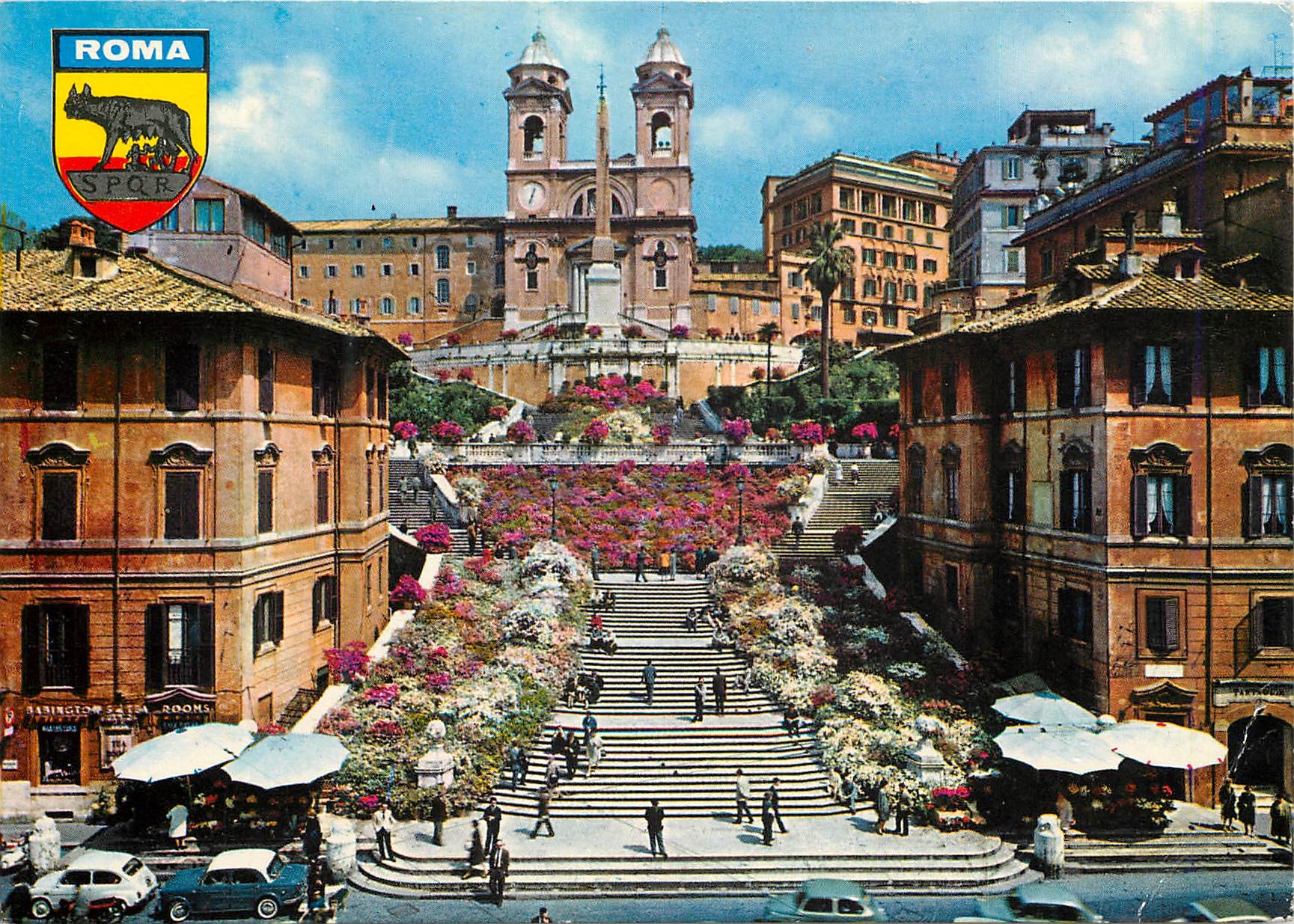 CPM Roma Place d'Espagne et Trinita dei Monti