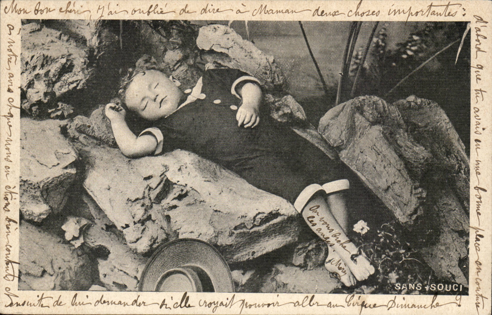 CPA enfant Sans souci