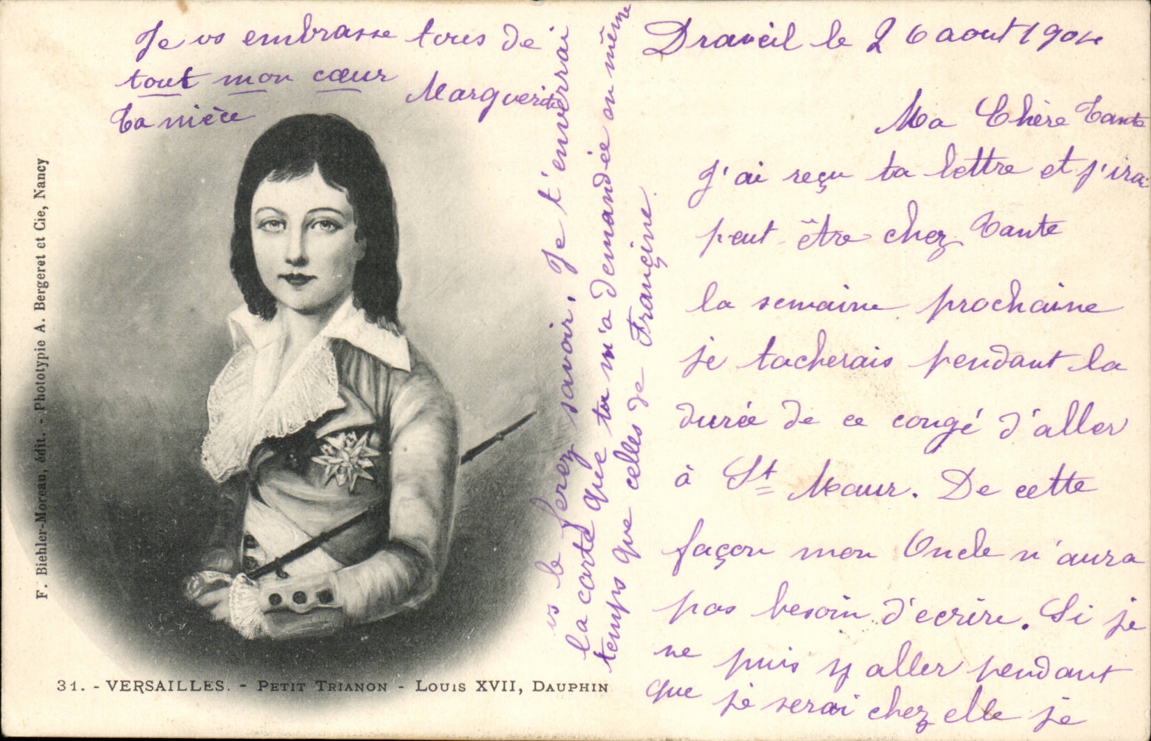 CPA Versailles Small Trianon Louis XVII dolphin