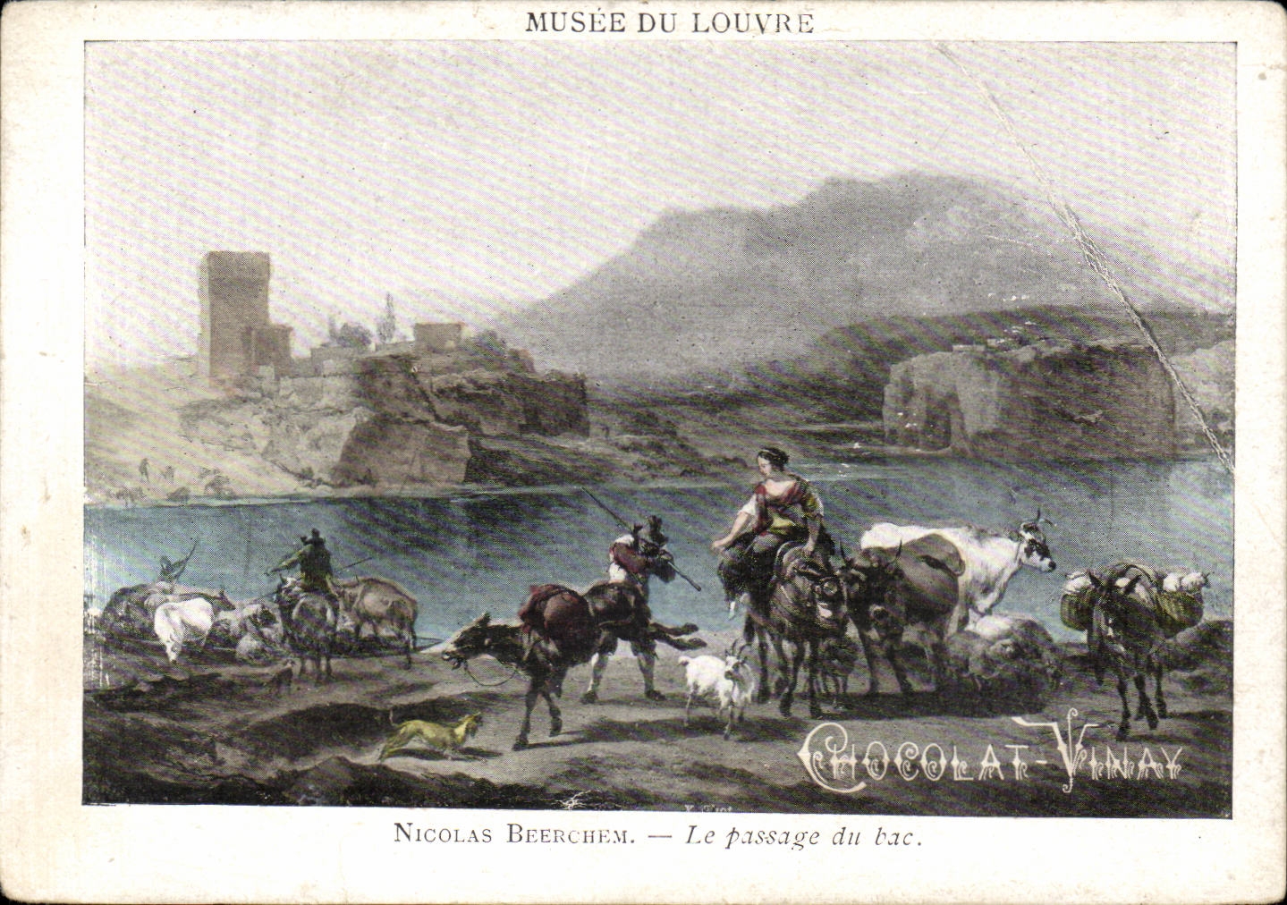 CPA Museum of the Louvre Nicolas Beerchem the passage of the vat