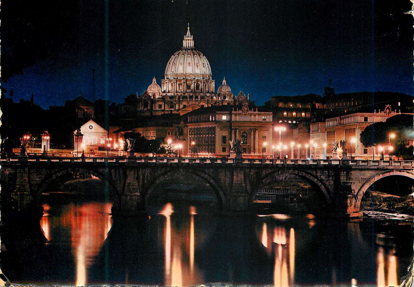 CPM Roma General view prise de la promenade le long du Tevere