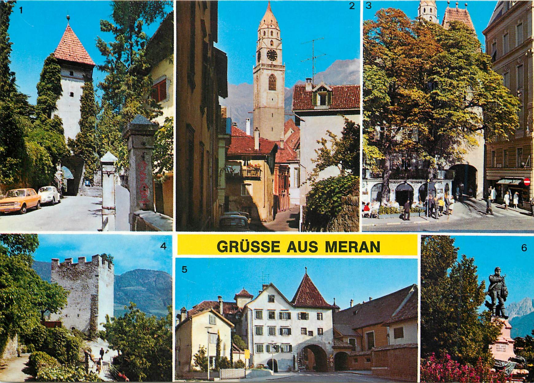 CPM Grusse aus meran