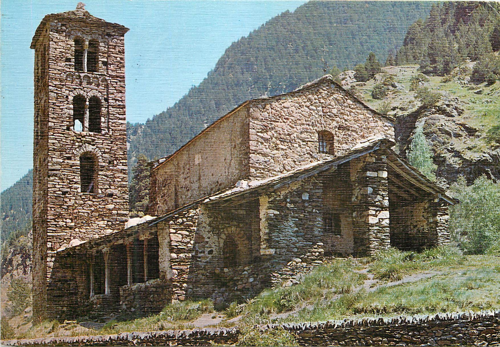 CPM Andorra Valls d'Andorra Eglise Romane