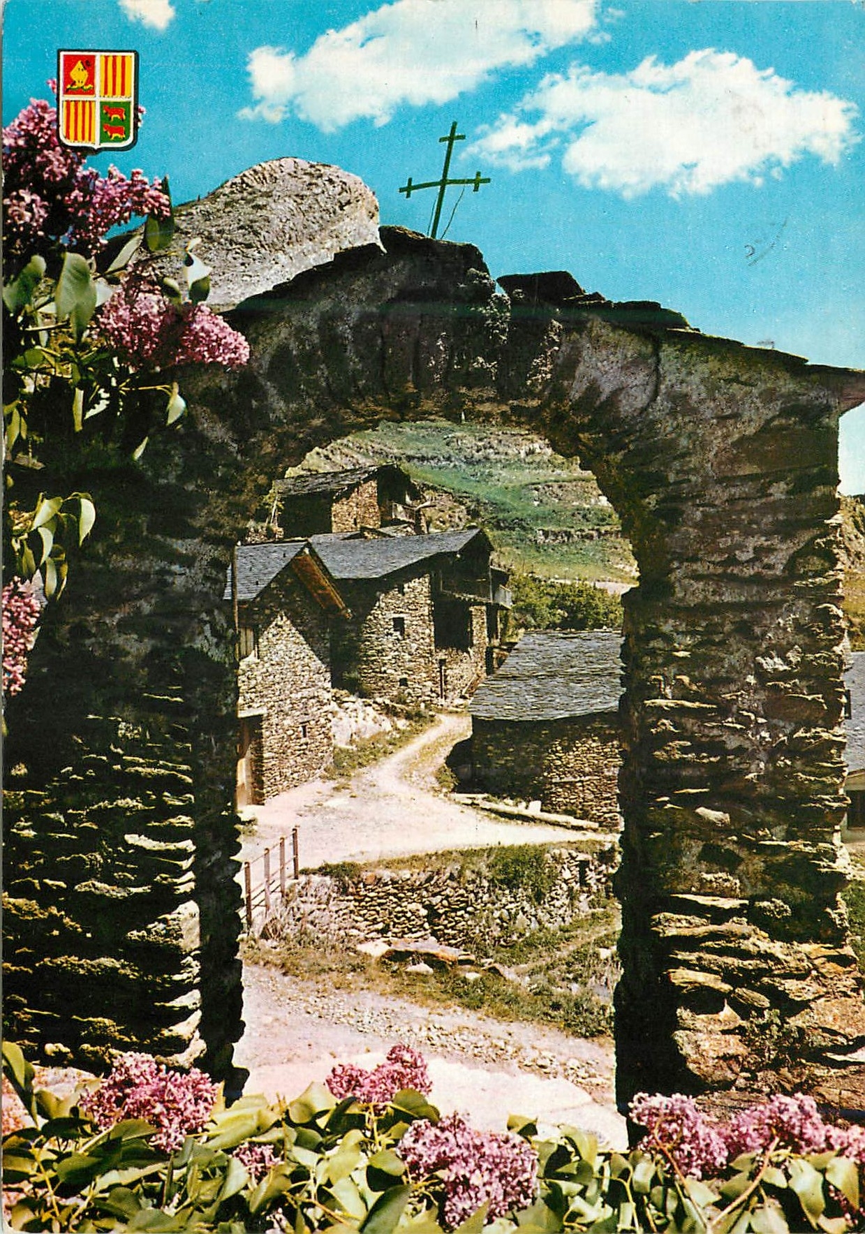 CPM Andorra Valls d'Andorra Vue partielle