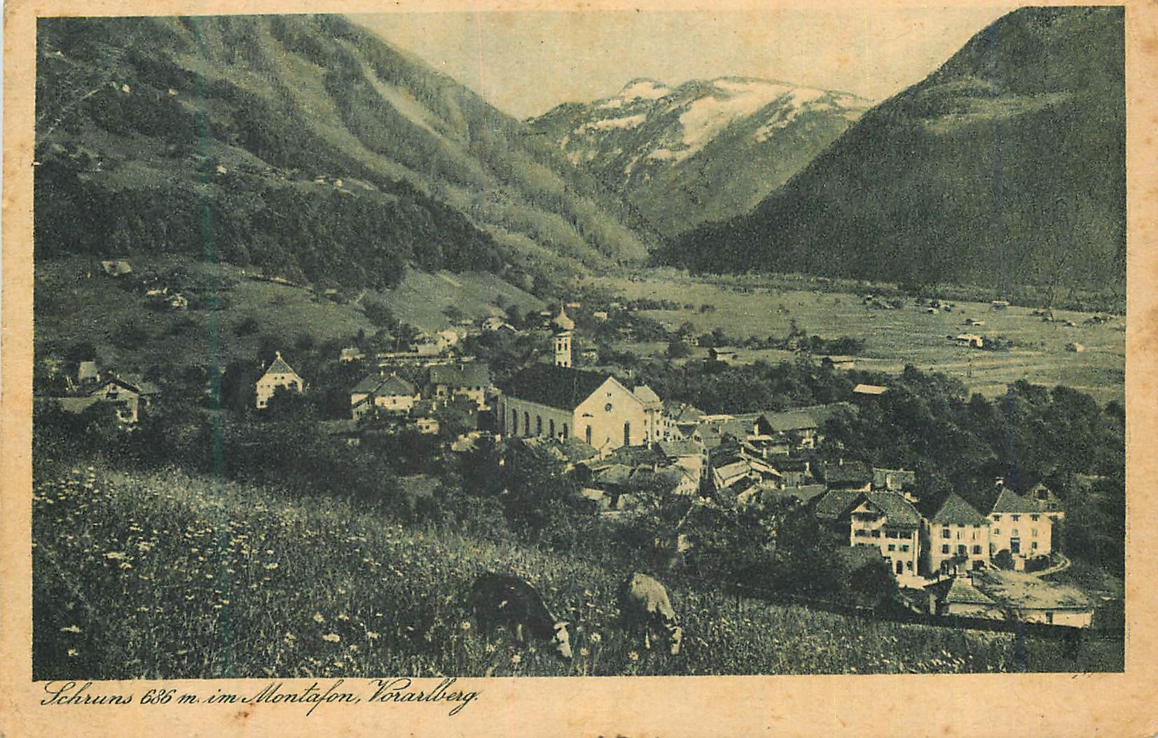 CPA Schruns 585 m im Montafon Vorarlberg