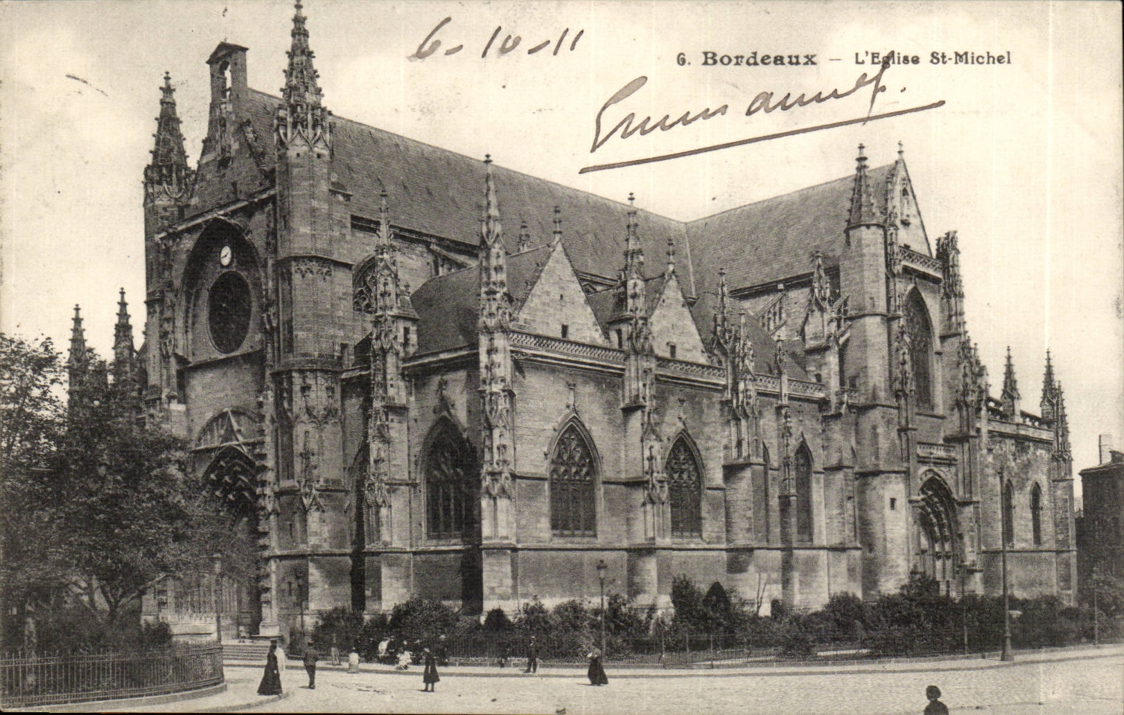 Bordeaux CPA the church St Michel