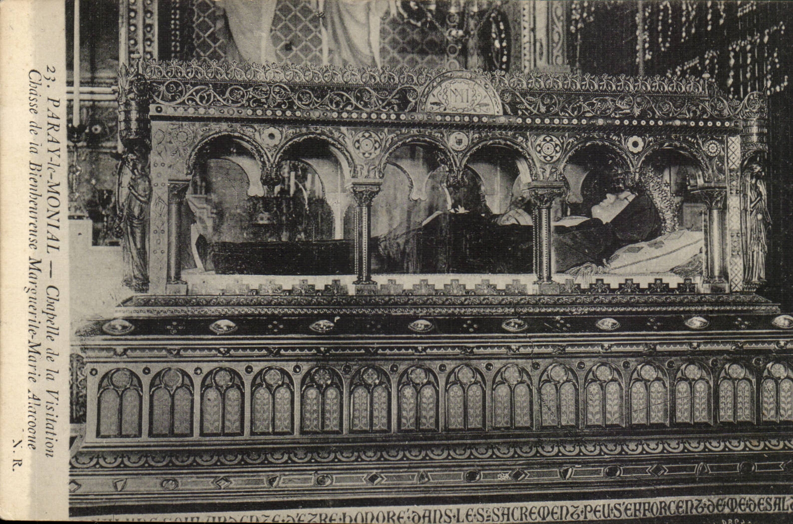 Paray Monial CPA Chapelle of the Visitation Drives out happy Marguerite Marie Alacoque