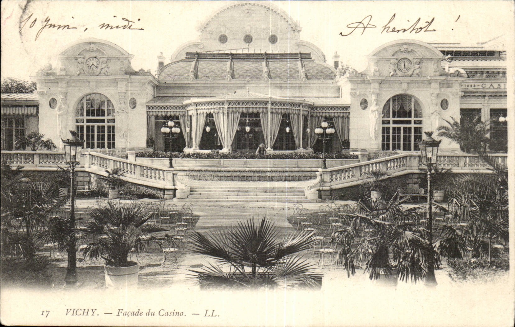 Vichy CPA Frontage of casino